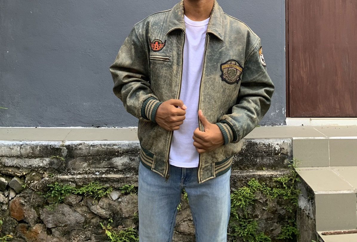 Vintage 🥷VINTAGE GALLUCCI BIKE FRIEND LEATHER JACKET Size US L / EU 52-54 / 3 - 1 Thumbnail