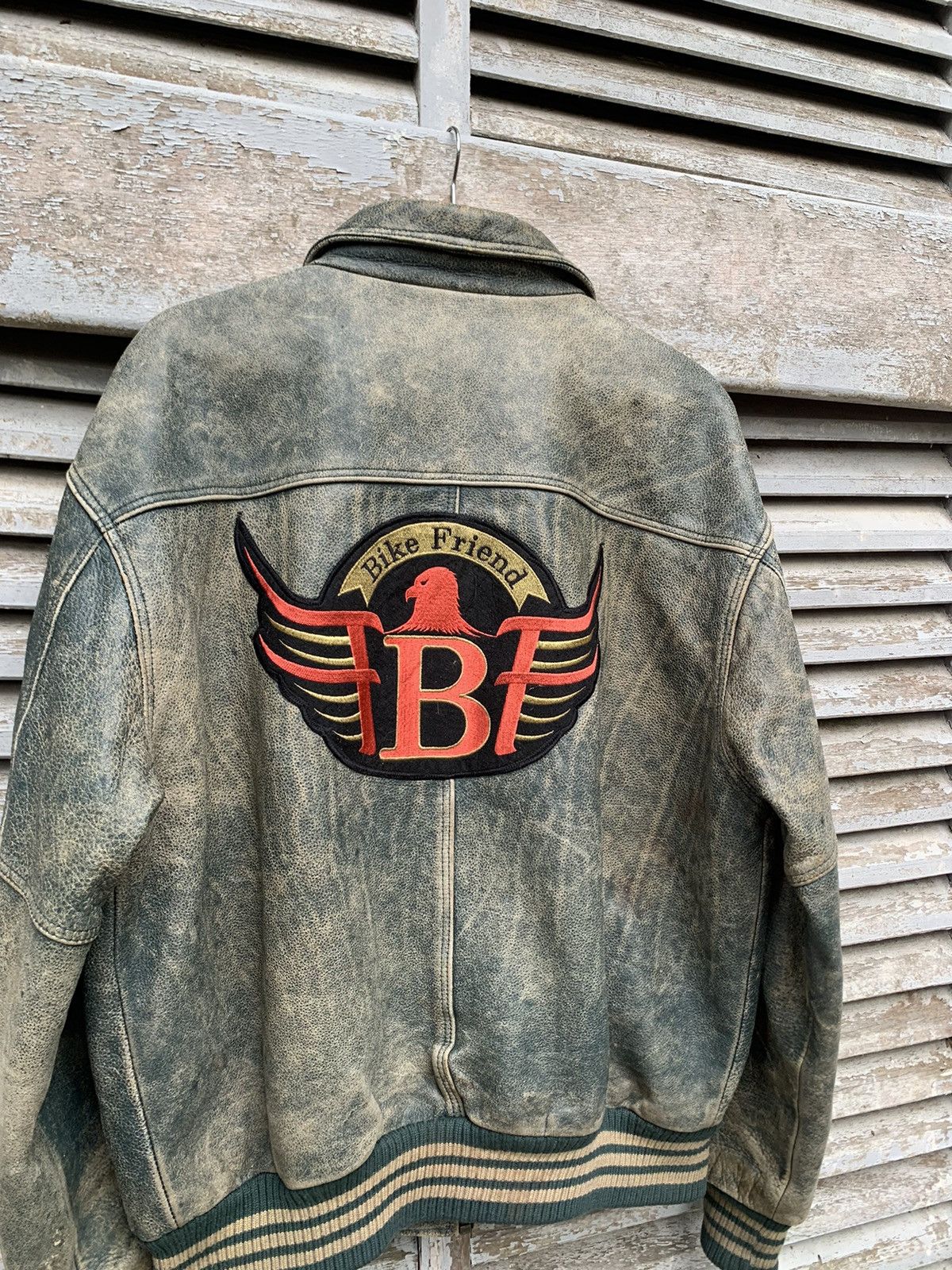 Vintage 🥷VINTAGE GALLUCCI BIKE FRIEND LEATHER JACKET Size US L / EU 52-54 / 3 - 3 Thumbnail