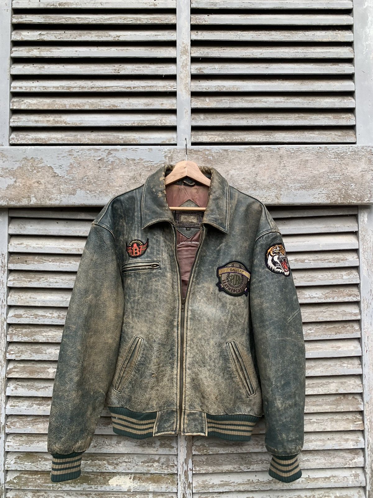 Vintage 🥷VINTAGE GALLUCCI BIKE FRIEND LEATHER JACKET Size US L / EU 52-54 / 3 - 13 Thumbnail