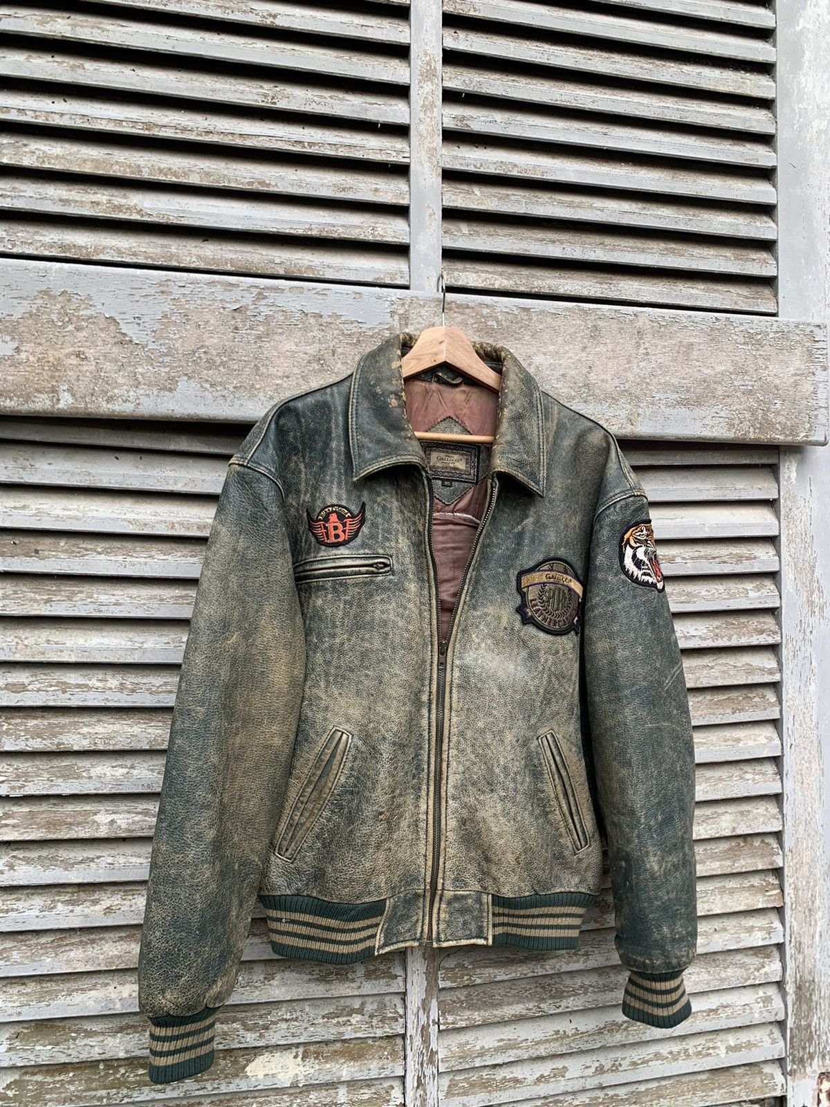 Vintage 🥷VINTAGE GALLUCCI BIKE FRIEND LEATHER JACKET Size US L / EU 52-54 / 3 - 11 Thumbnail