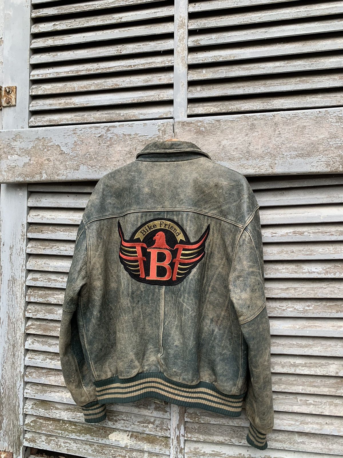 Vintage 🥷VINTAGE GALLUCCI BIKE FRIEND LEATHER JACKET Size US L / EU 52-54 / 3 - 14 Thumbnail