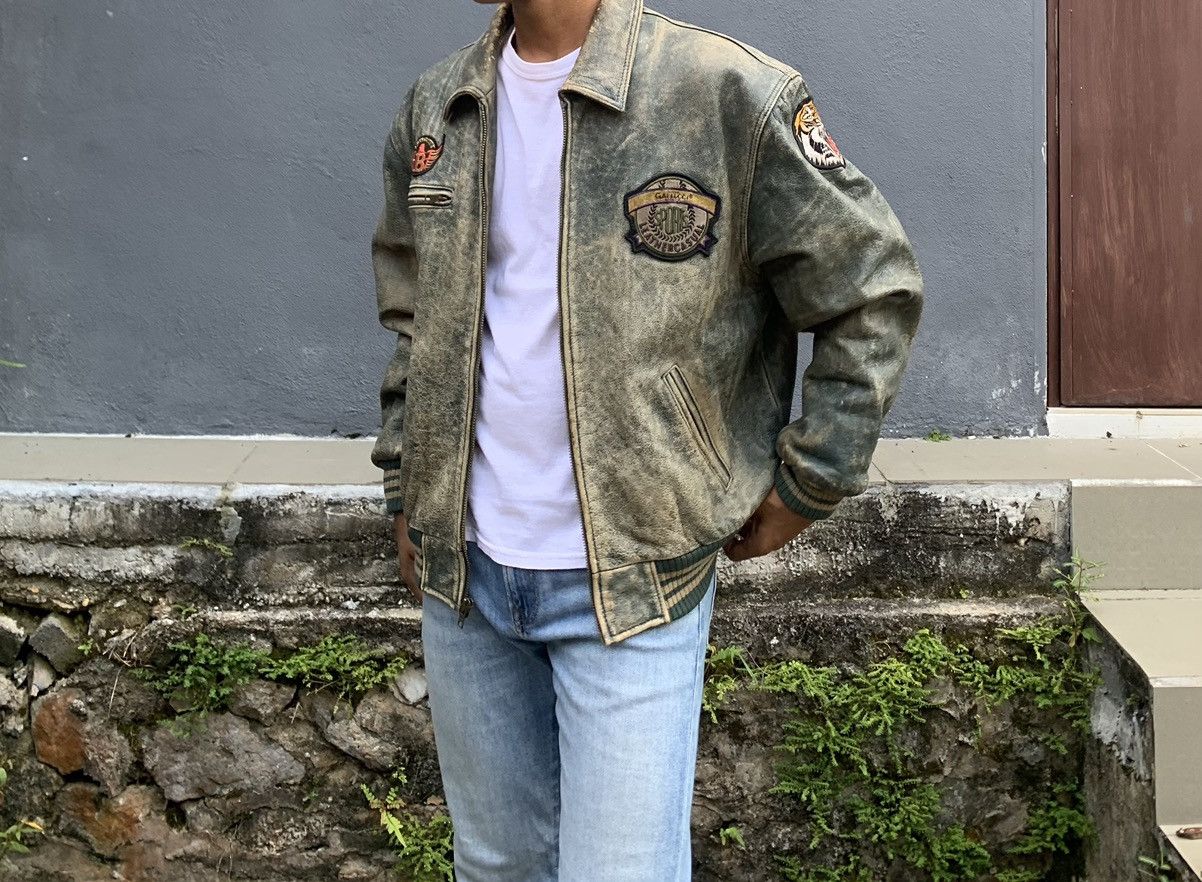 Vintage 🥷VINTAGE GALLUCCI BIKE FRIEND LEATHER JACKET Size US L / EU 52-54 / 3 - 8 Thumbnail