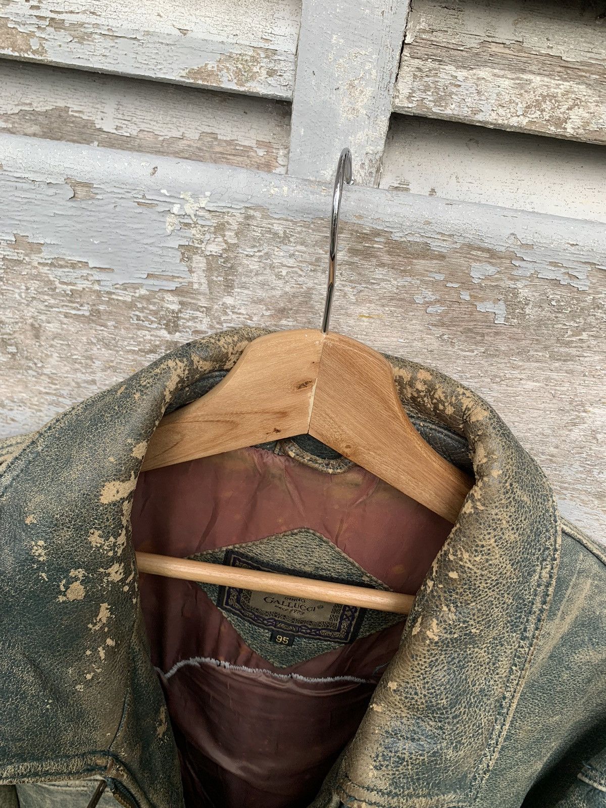 Vintage 🥷VINTAGE GALLUCCI BIKE FRIEND LEATHER JACKET Size US L / EU 52-54 / 3 - 16 Thumbnail