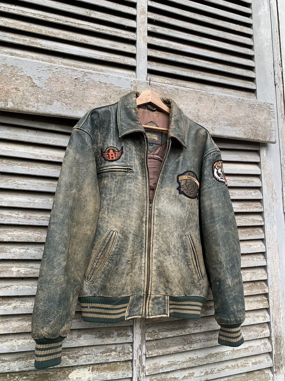 Vintage 🥷VINTAGE GALLUCCI BIKE FRIEND LEATHER JACKET Size US L / EU 52-54 / 3 - 12 Thumbnail