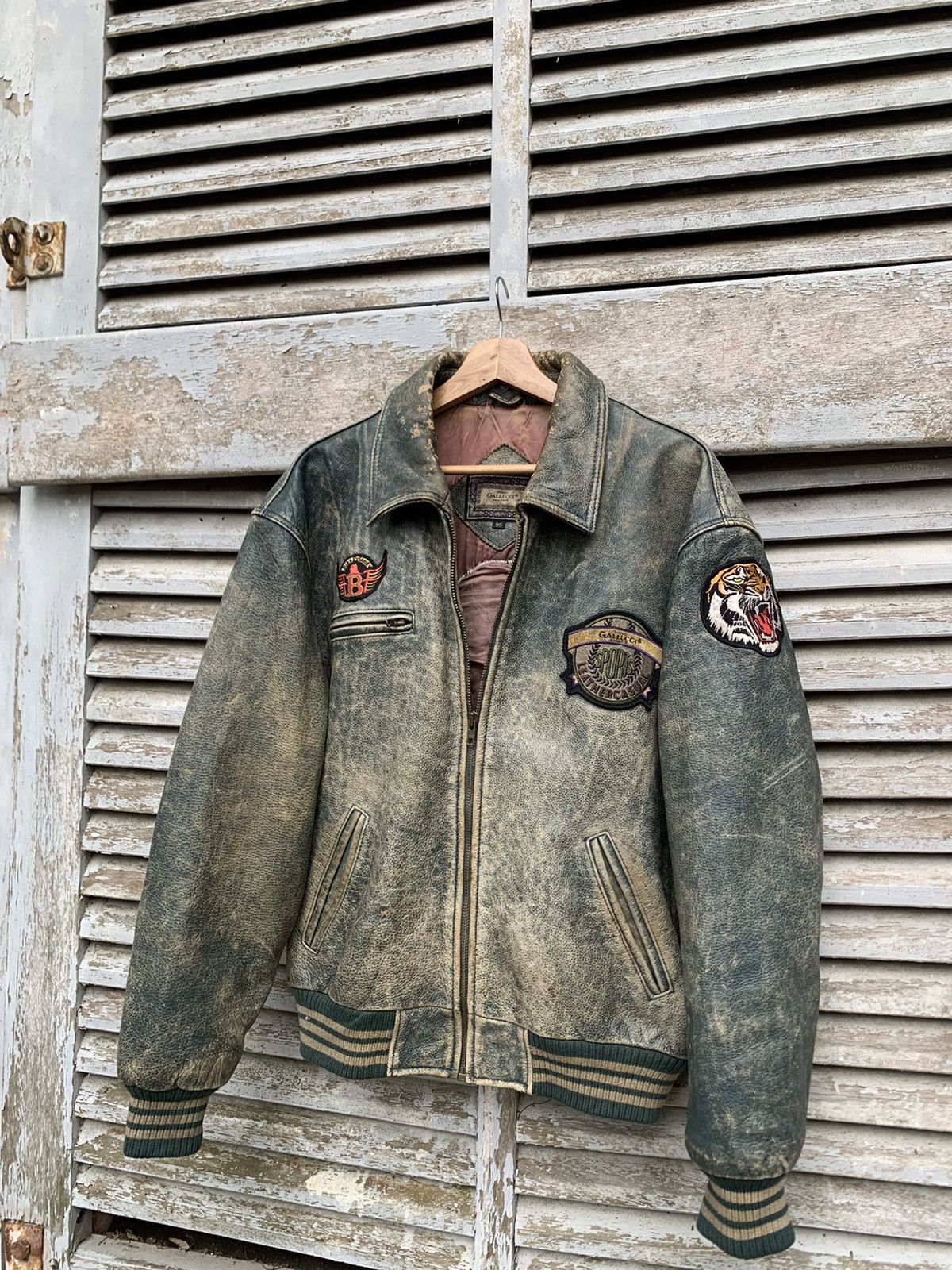 Vintage 🥷VINTAGE GALLUCCI BIKE FRIEND LEATHER JACKET Size US L / EU 52-54 / 3 - 9 Thumbnail