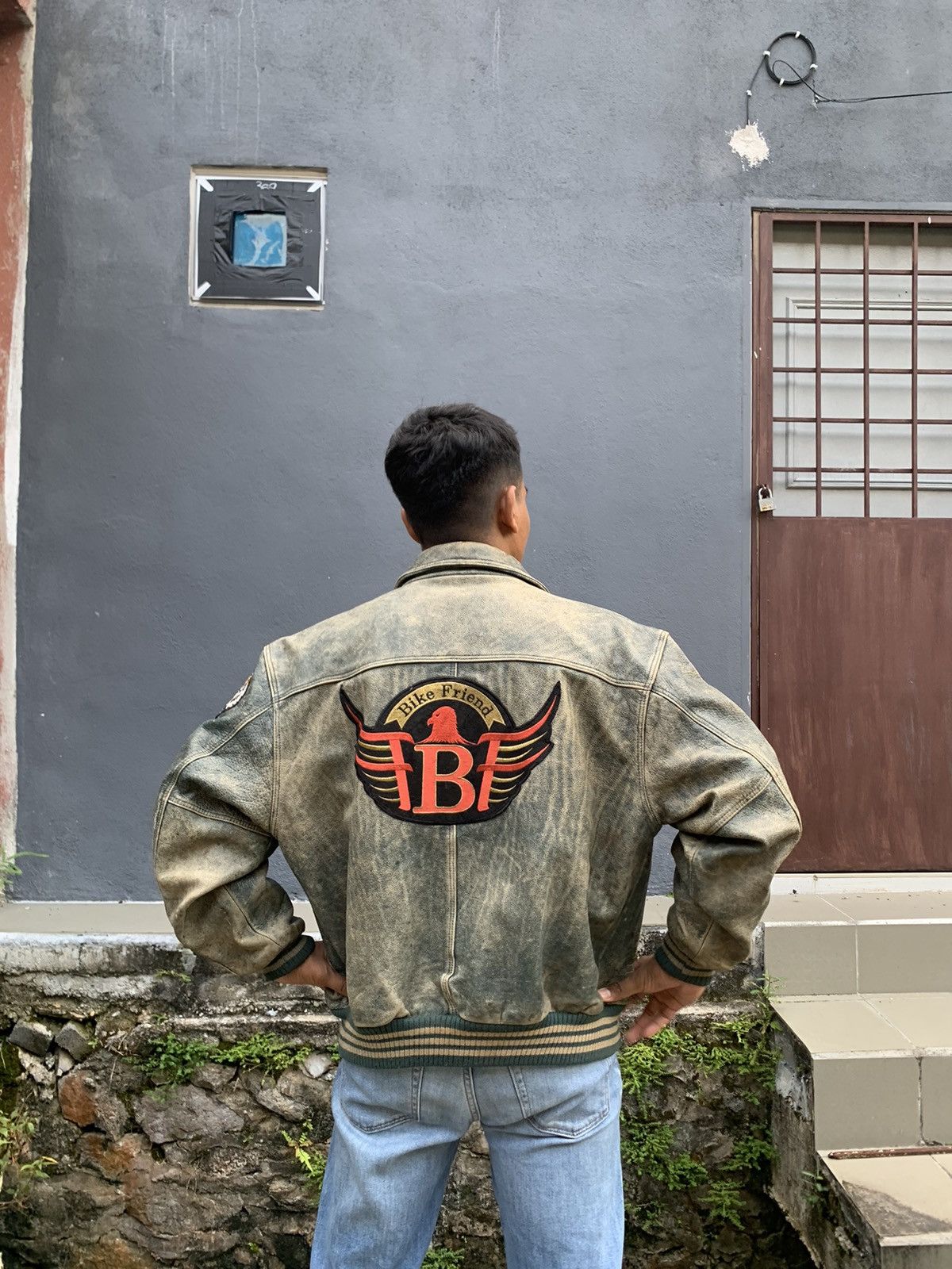 Vintage 🥷VINTAGE GALLUCCI BIKE FRIEND LEATHER JACKET Size US L / EU 52-54 / 3 - 6 Thumbnail