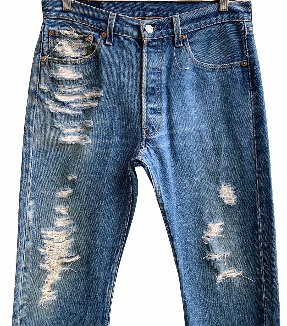 Levi's Vintage Distressed Levis Denim Jeans Size US 32 / EU 48 - 4 Thumbnail