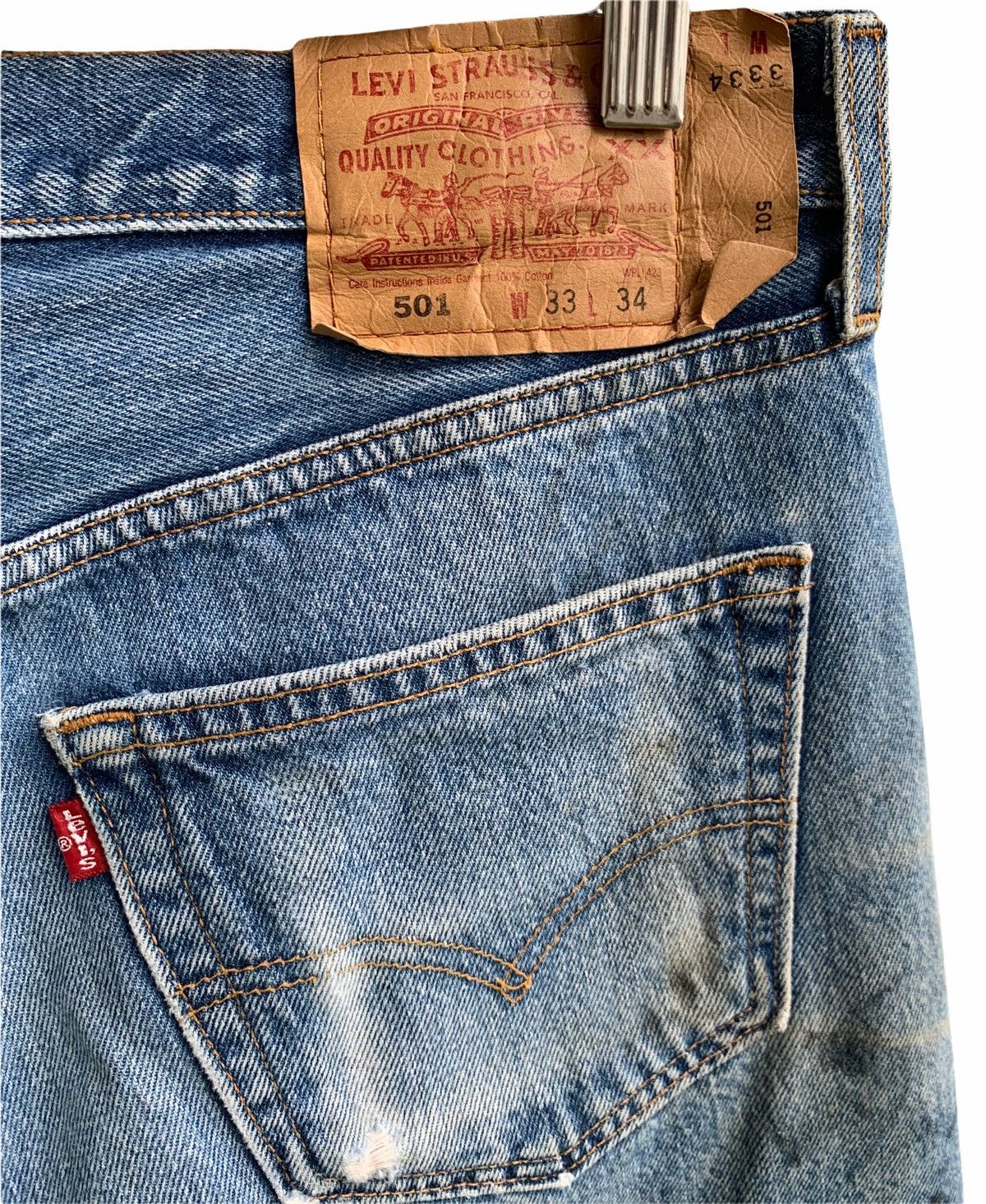 Levi's Vintage Distressed Levis Denim Jeans Size US 32 / EU 48 - 7 Thumbnail