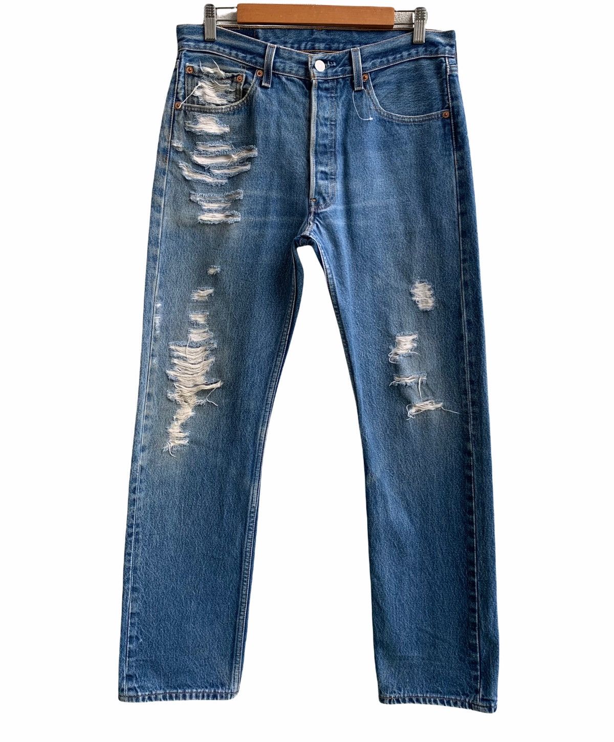 Levi's Vintage Distressed Levis Denim Jeans Size US 32 / EU 48 - 1 Thumbnail