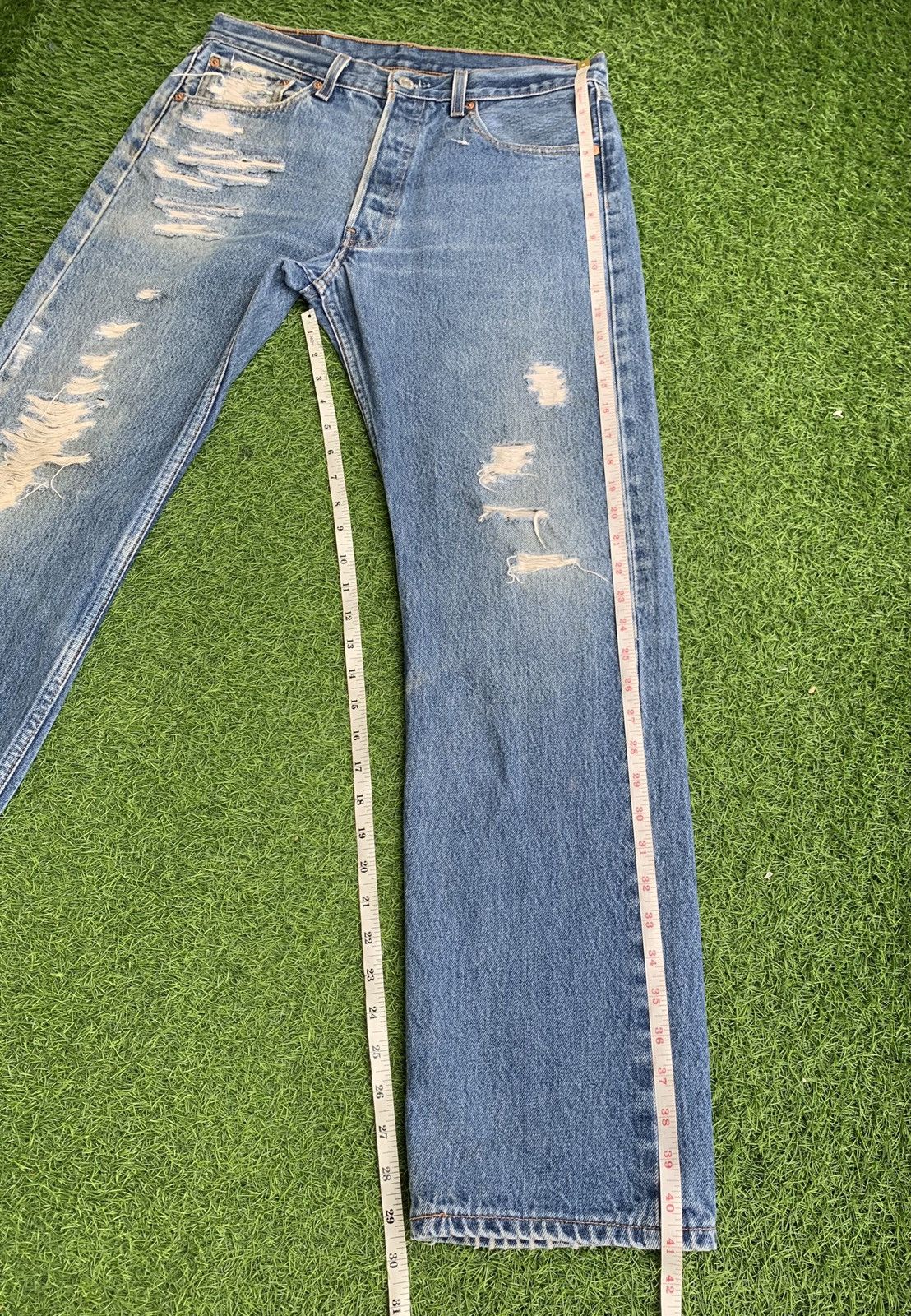 Levi's Vintage Distressed Levis Denim Jeans Size US 32 / EU 48 - 21 Thumbnail