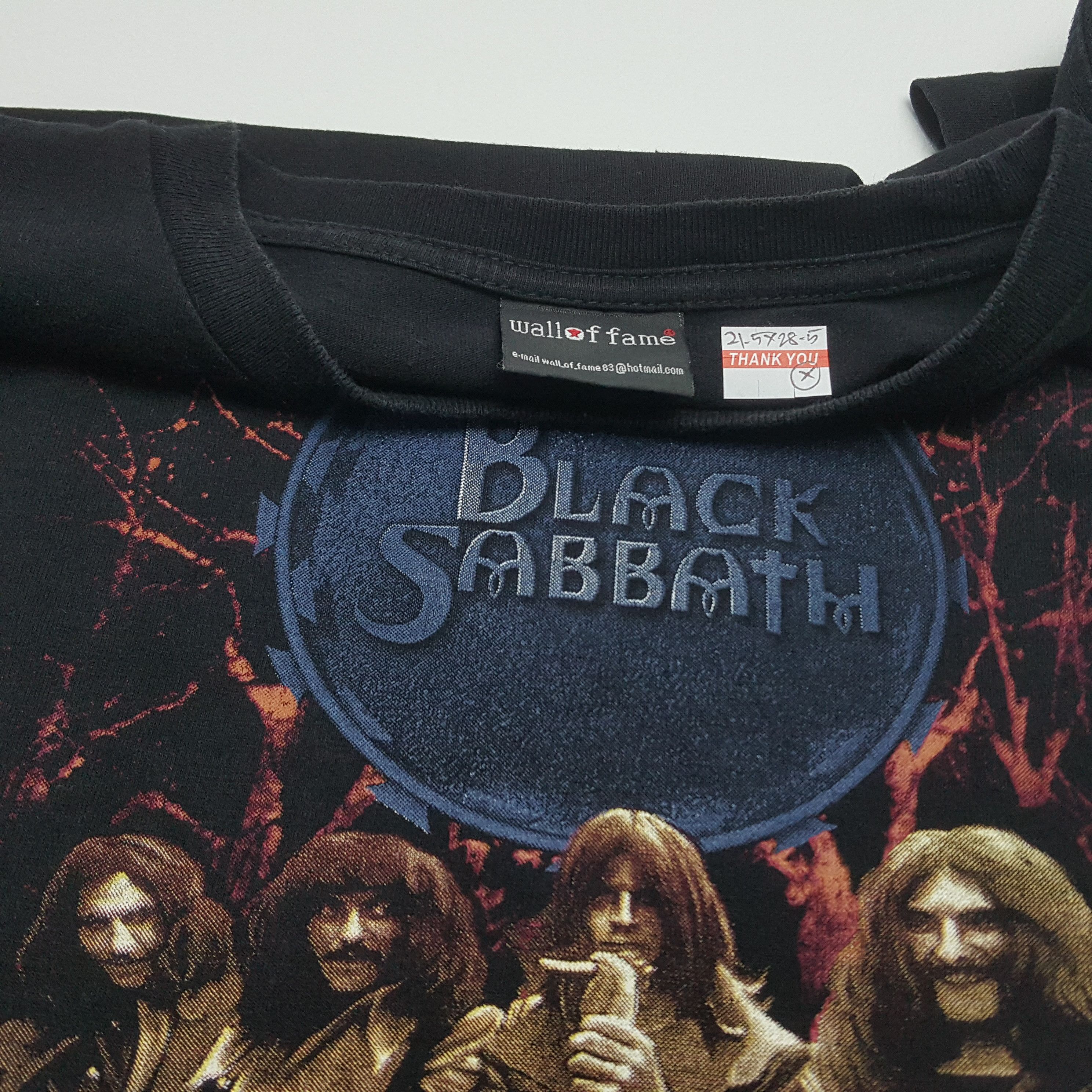 Band Tees × Black Sabbath × Vintage Vintage 90's BLACK SABBATH american metal band tour tees Size US L / EU 52-54 / 3 - 4 Thumbnail