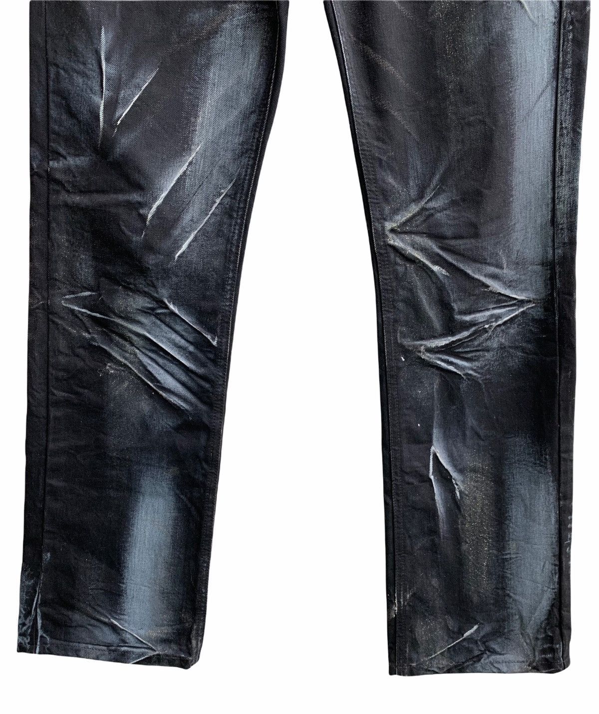 Japanese Brand Lagus Distressed Denim Splash Paint Jeans Size US 32 / EU 48 - 4 Thumbnail