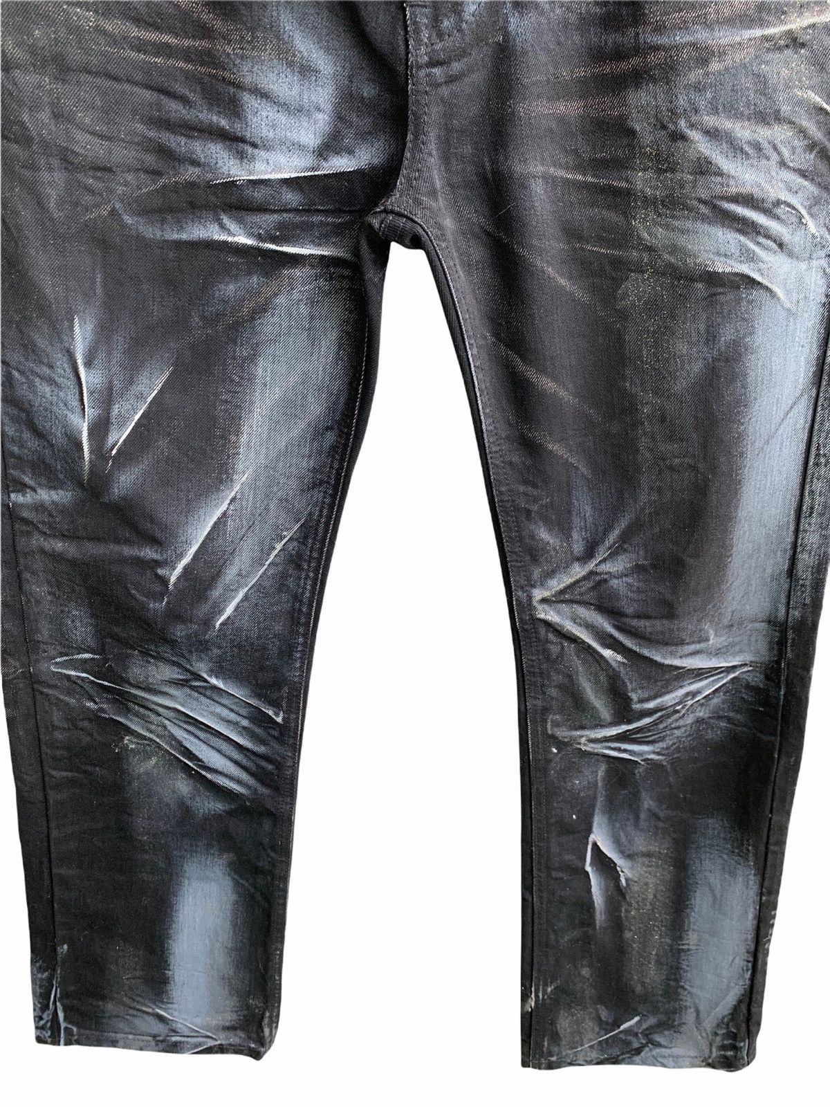 Japanese Brand Lagus Distressed Denim Splash Paint Jeans Size US 32 / EU 48 - 5 Thumbnail