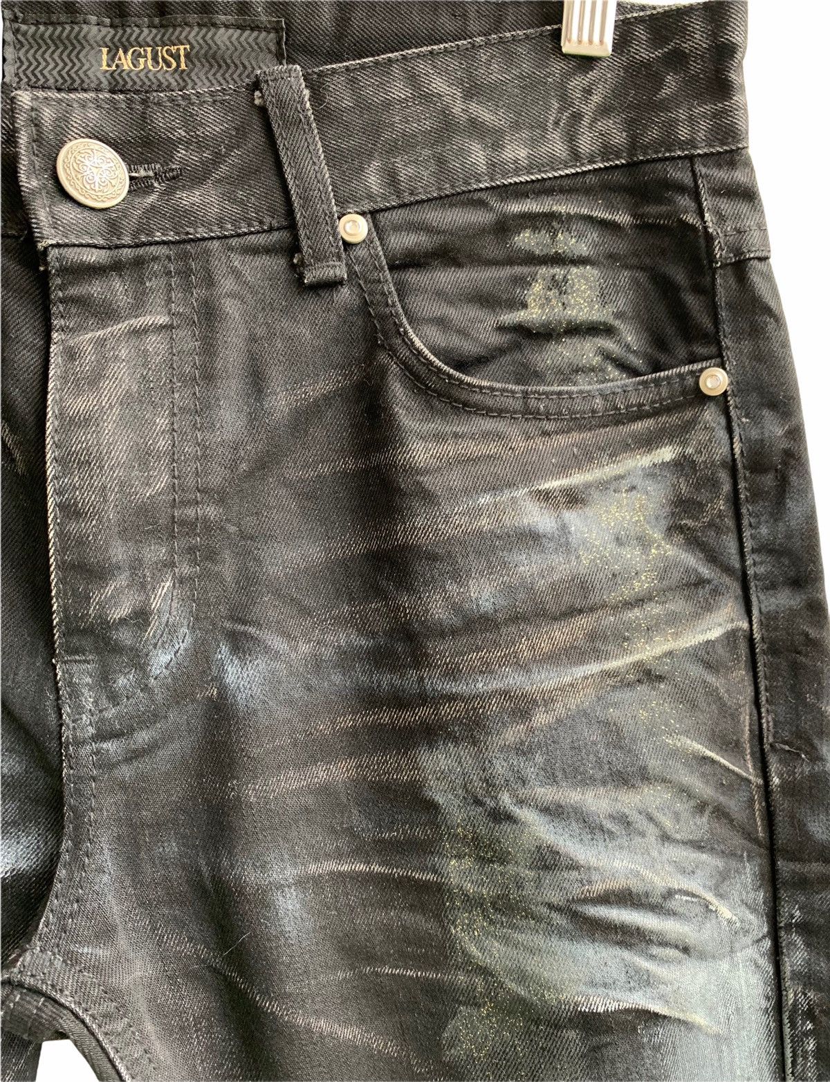 Japanese Brand Lagus Distressed Denim Splash Paint Jeans Size US 32 / EU 48 - 8 Thumbnail