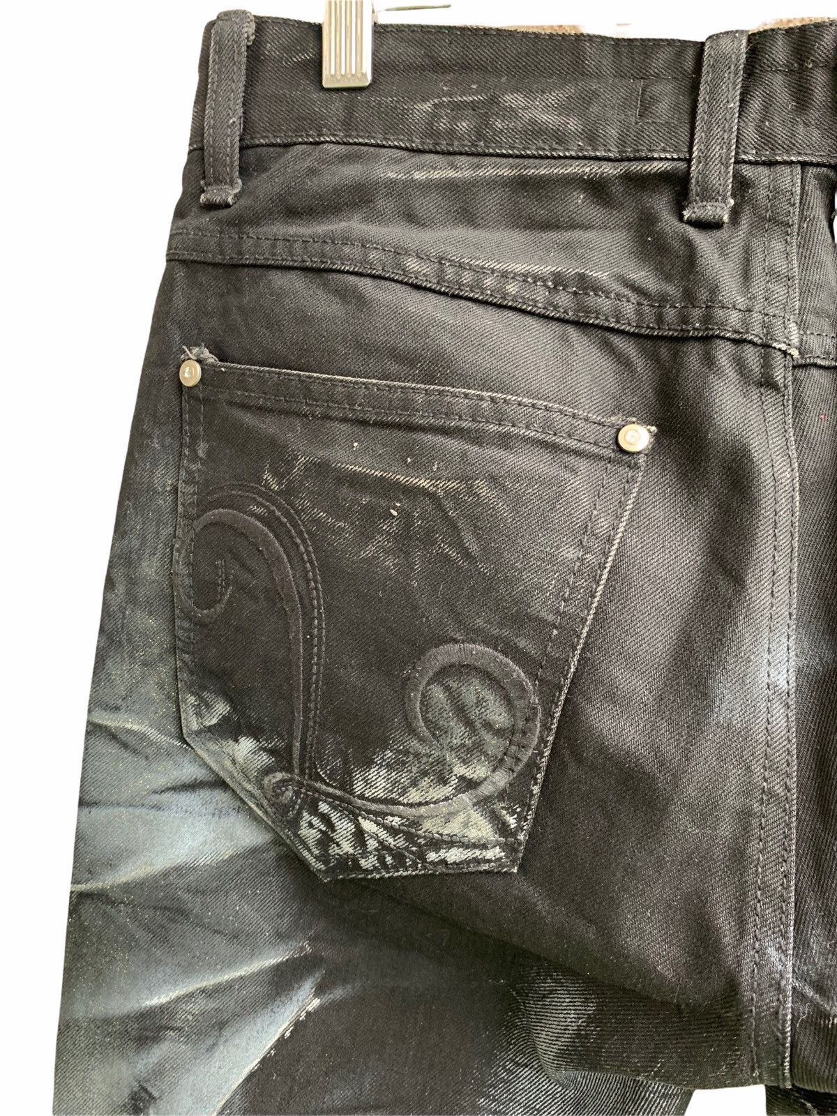 Japanese Brand Lagus Distressed Denim Splash Paint Jeans Size US 32 / EU 48 - 11 Thumbnail