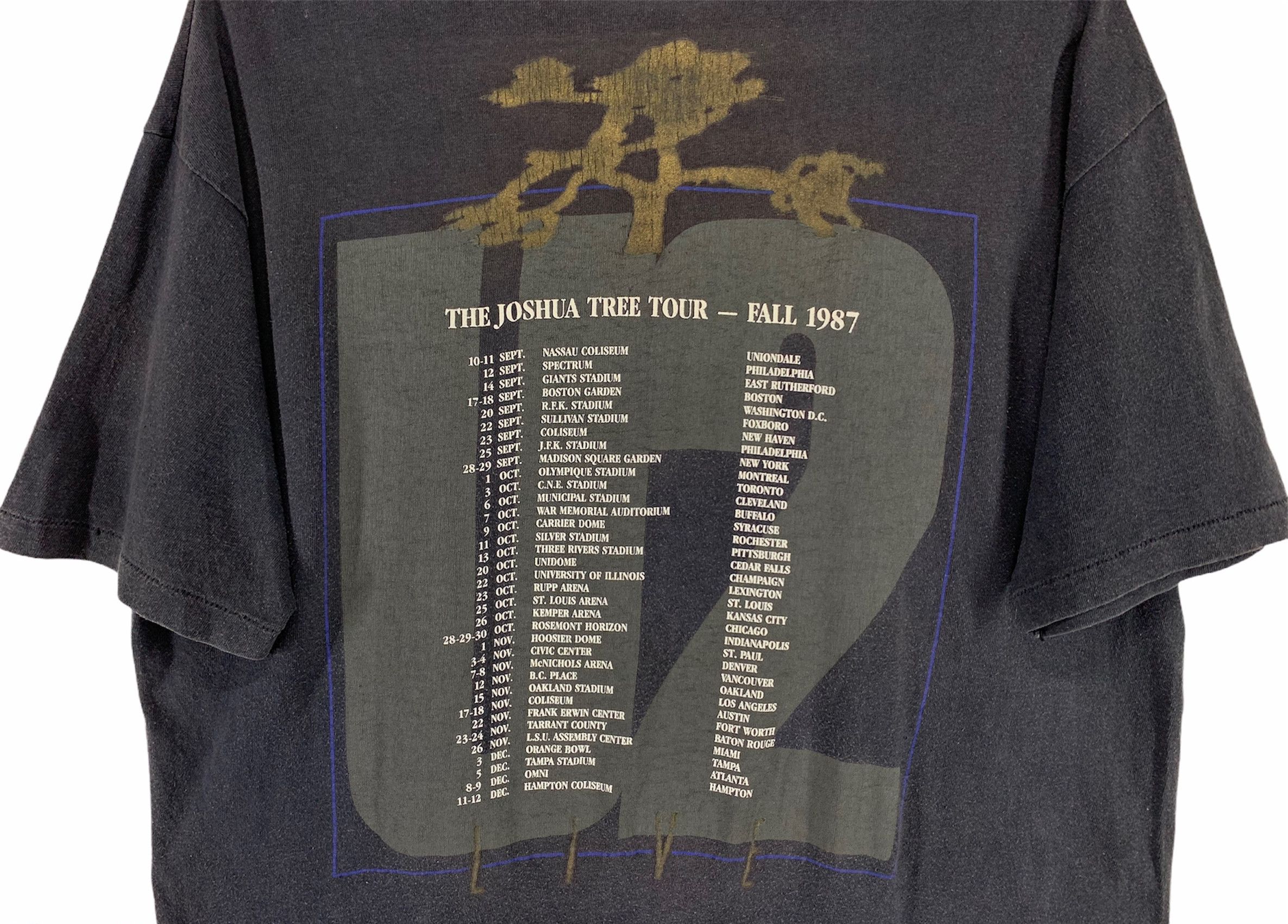 Band Tees × Vintage U2 the Joshua tree tour fall 1987 vintage shirt Size US XL / EU 56 / 4 - 7 Thumbnail
