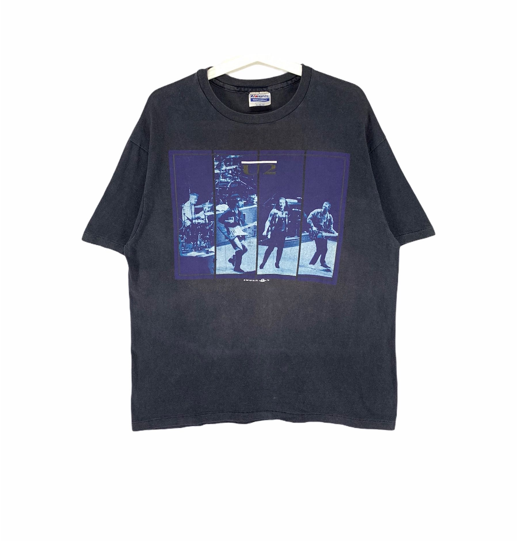 Band Tees × Vintage U2 the Joshua tree tour fall 1987 vintage shirt Size US XL / EU 56 / 4 - 1 Thumbnail