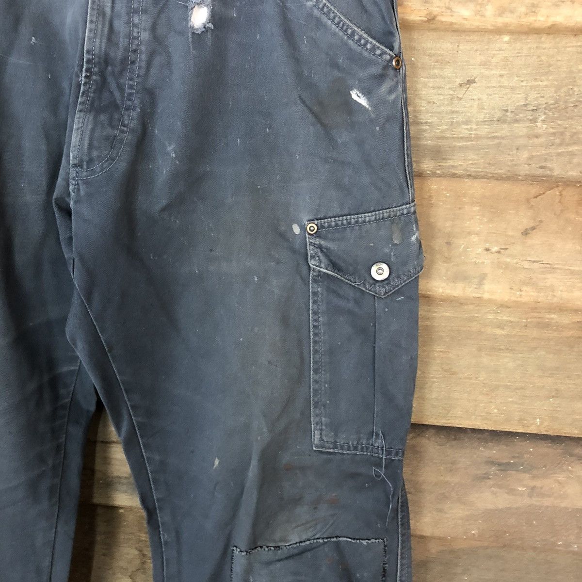Japanese Brand DLL Japanese Brand Distressed worn Cargo Multipocket #1491 Size US 34 / EU 50 - 7 Thumbnail