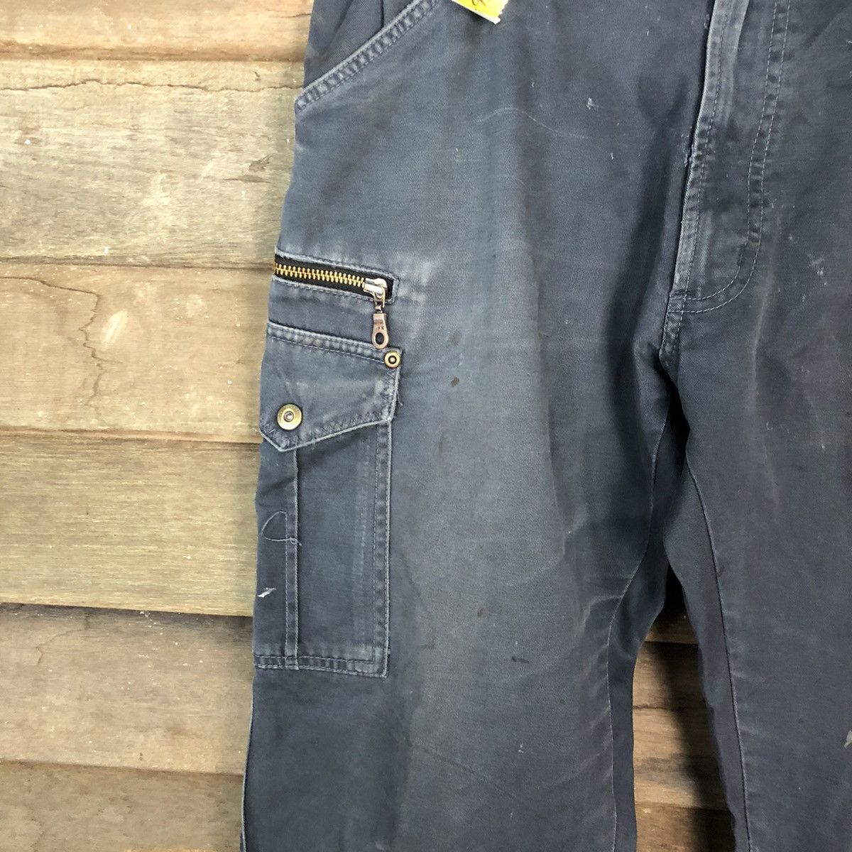 Japanese Brand DLL Japanese Brand Distressed worn Cargo Multipocket #1491 Size US 34 / EU 50 - 6 Thumbnail