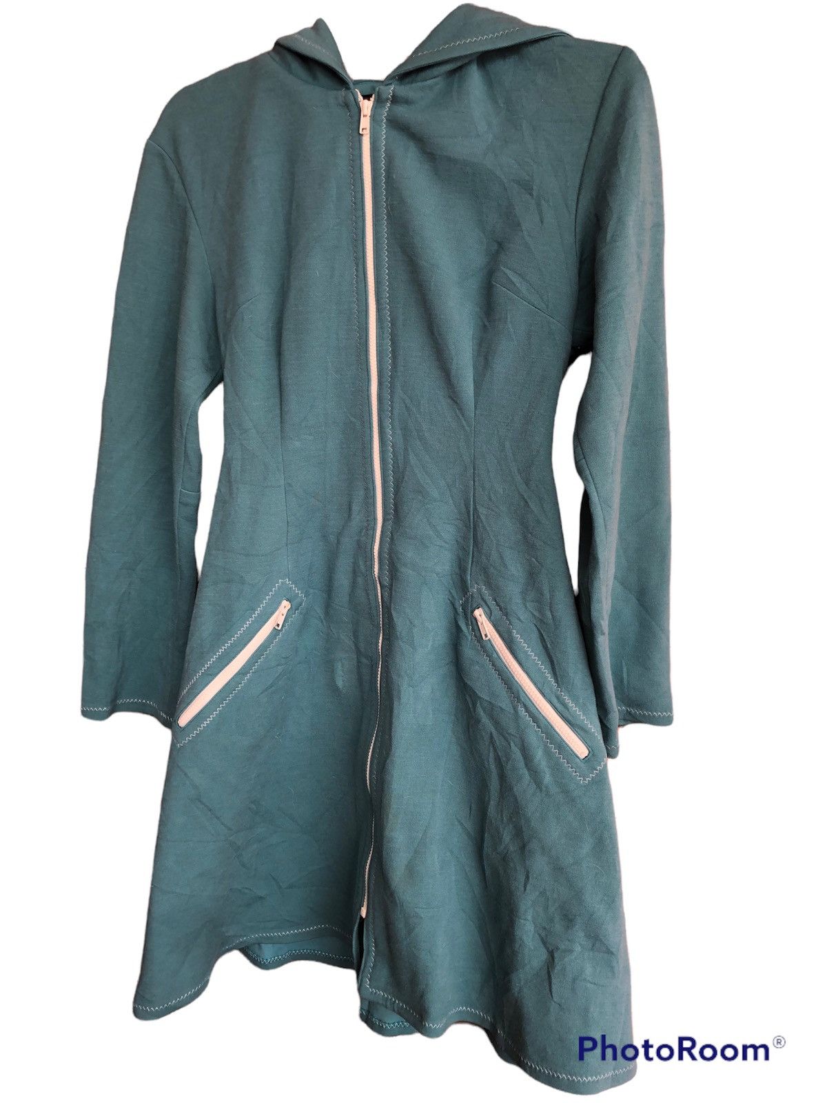 image of Katharine Hamnett London Vintage Kathrine Hamnett Long Hoodie Zipper Women in Green