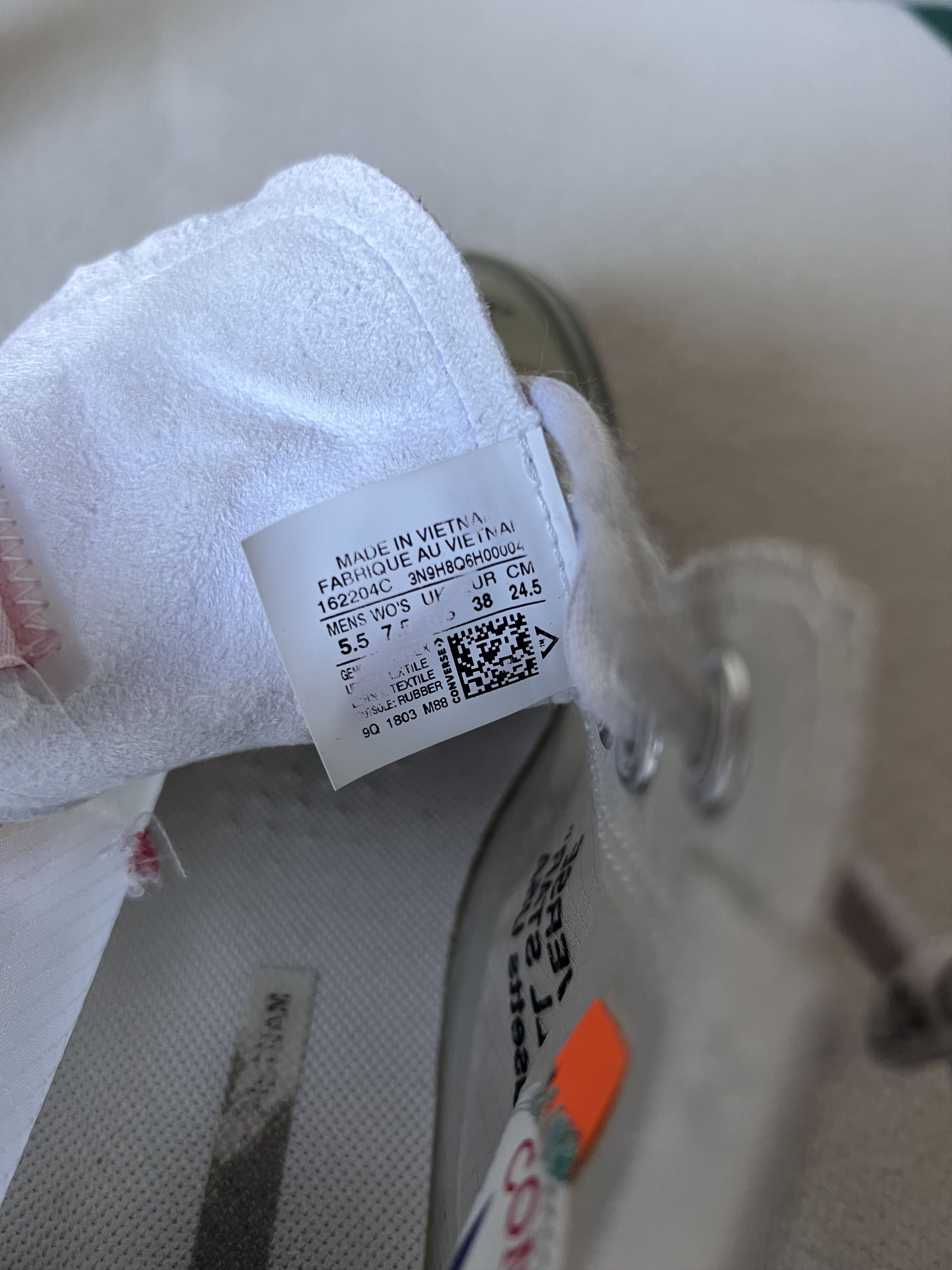 Converse × Off-White Off White Converse Chuck Taylor 70 Vulcanized Size US 5.5 / EU 38 - 9 Thumbnail