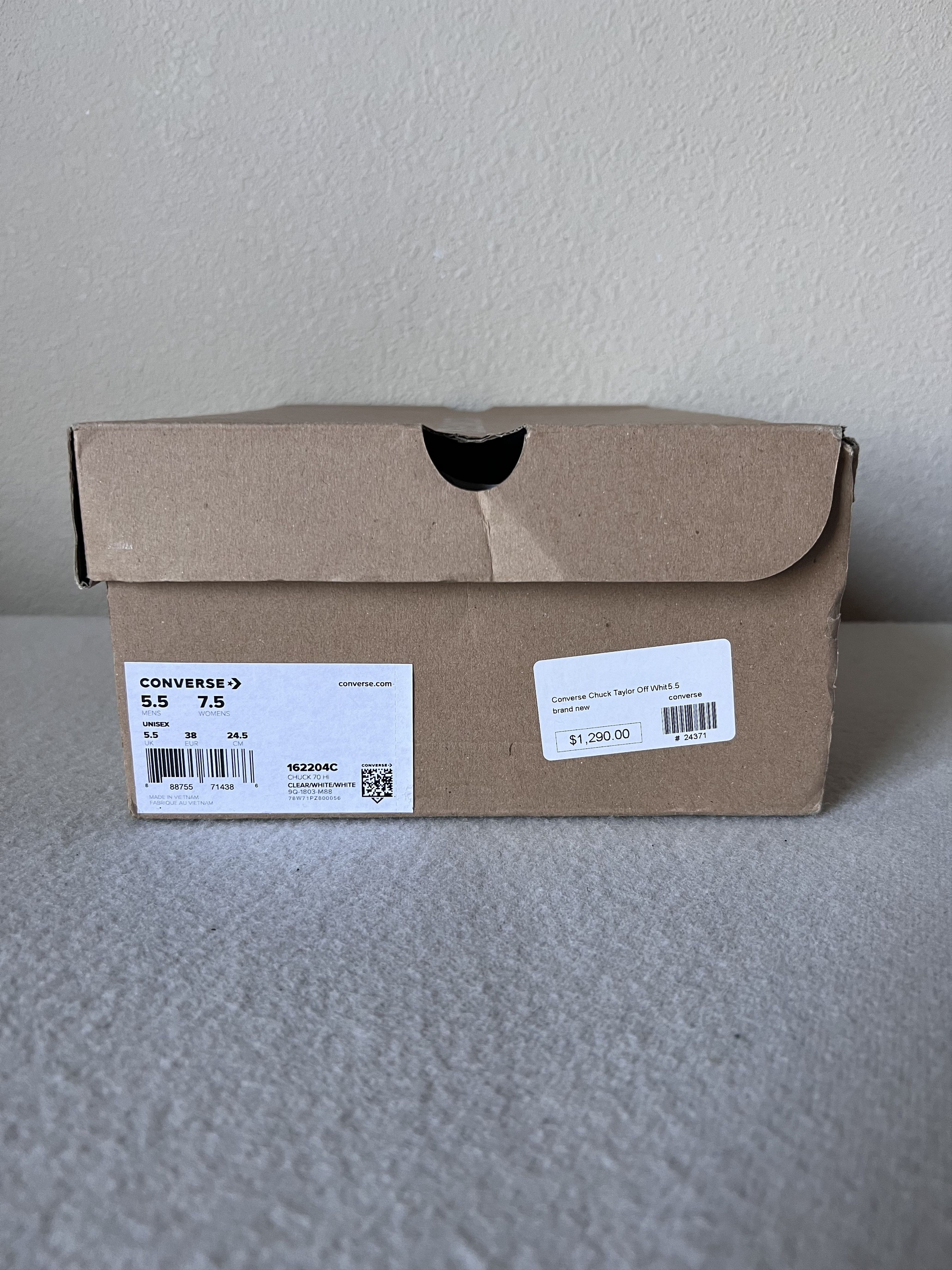 Converse × Off-White Off White Converse Chuck Taylor 70 Vulcanized Size US 5.5 / EU 38 - 11 Thumbnail