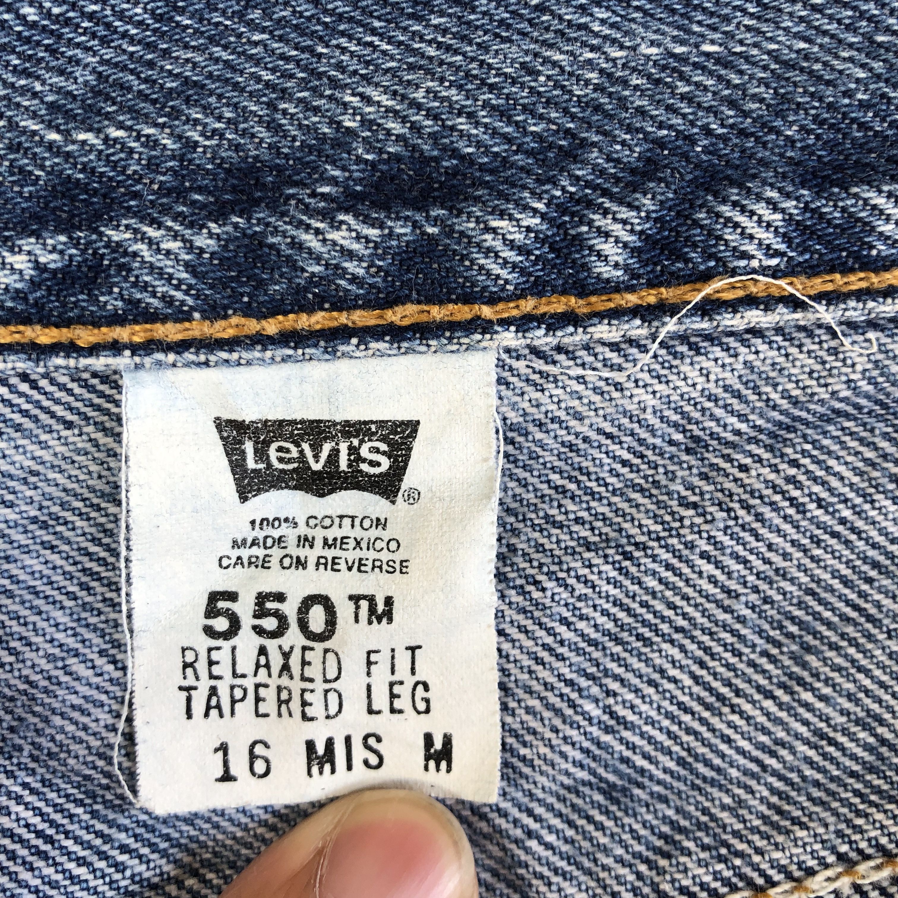 Levi's Vintage 90s Levis Stonewash Jeans Levi's Baggy Tapered Denim Size US 32 / EU 48 - 9 Thumbnail