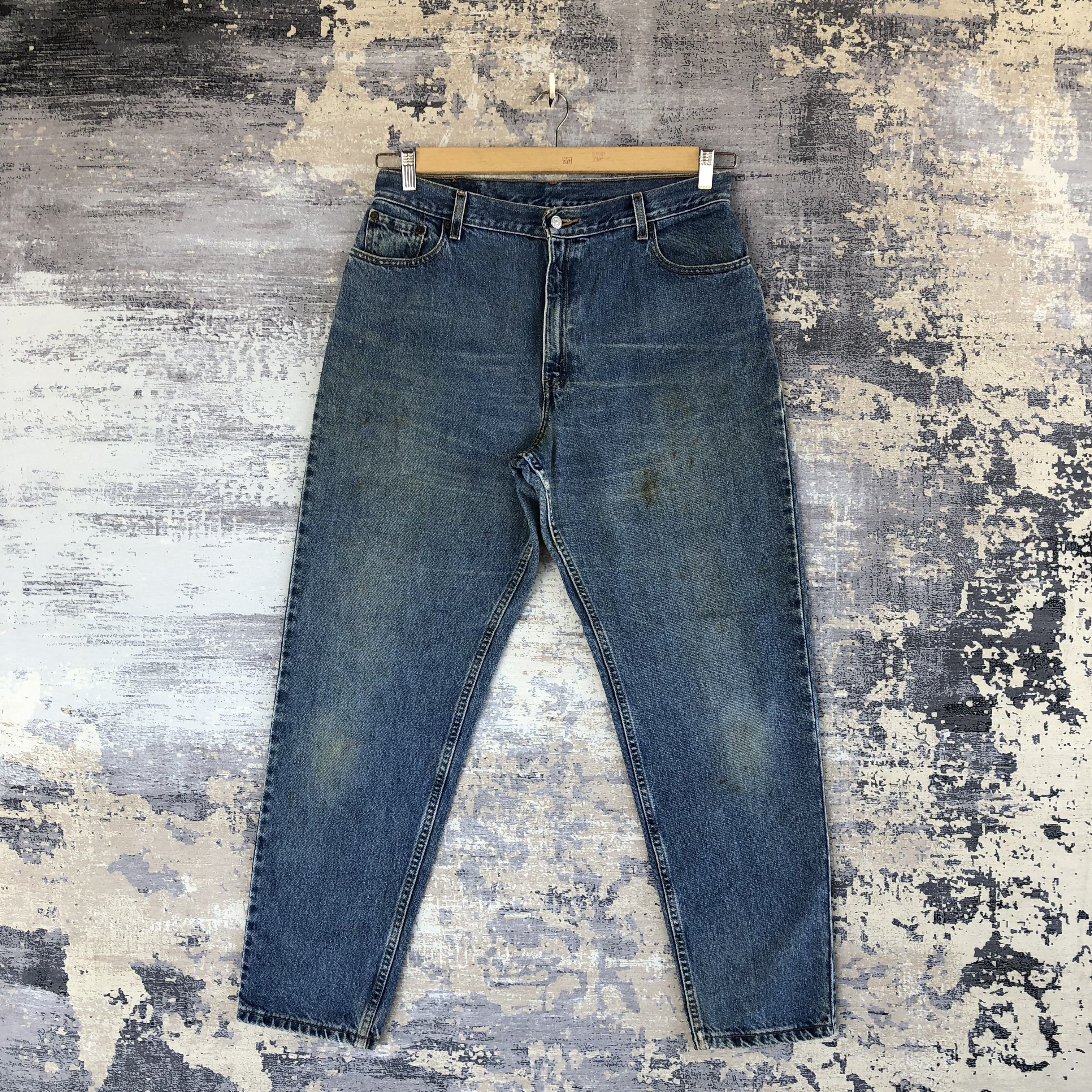 Vintage 90s Levis Stonewash Jeans Levi's Baggy Tapered Denim