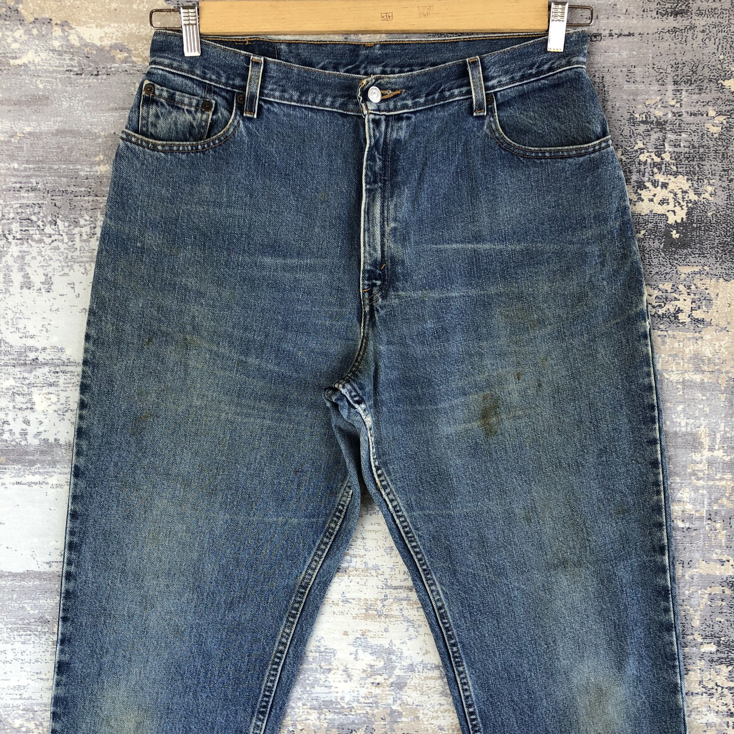 Levi's Vintage 90s Levis Stonewash Jeans Levi's Baggy Tapered Denim Size US 32 / EU 48 - 3 Thumbnail