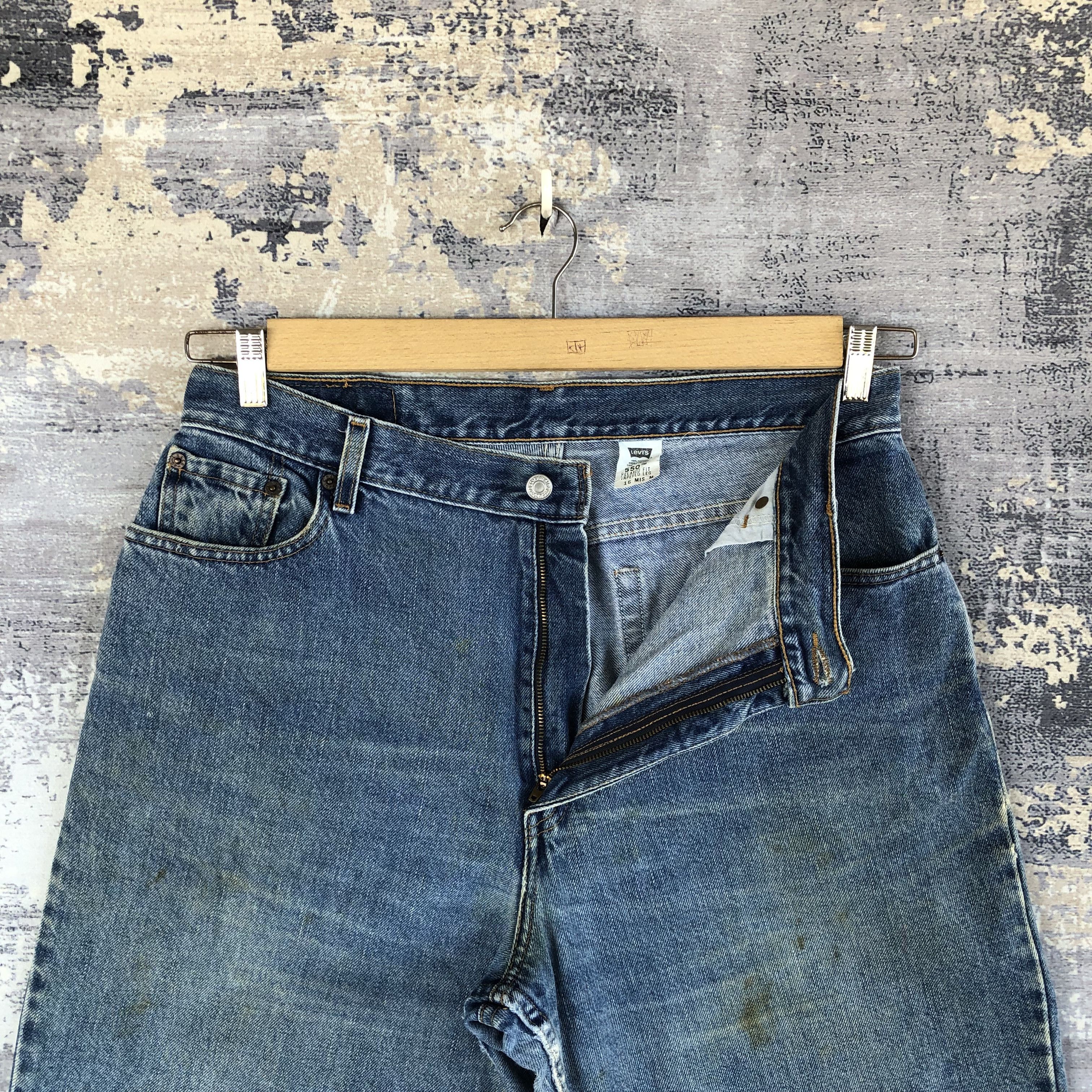 Levi's Vintage 90s Levis Stonewash Jeans Levi's Baggy Tapered Denim Size US 32 / EU 48 - 6 Thumbnail