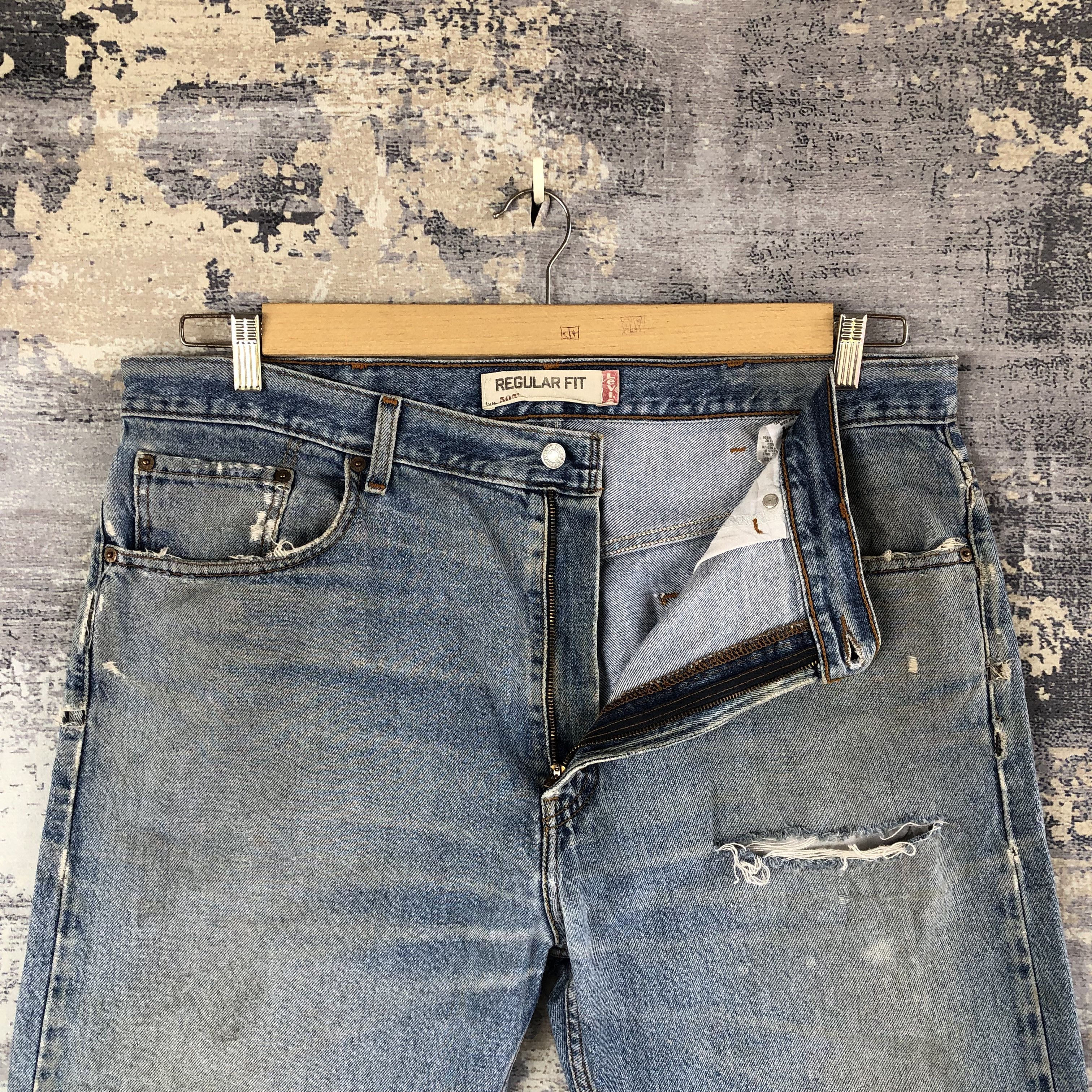 Levi's Vintage Levis 505 Distressed Jeans Levi's Denim Pants Size US 40 / EU 56 - 6 Thumbnail