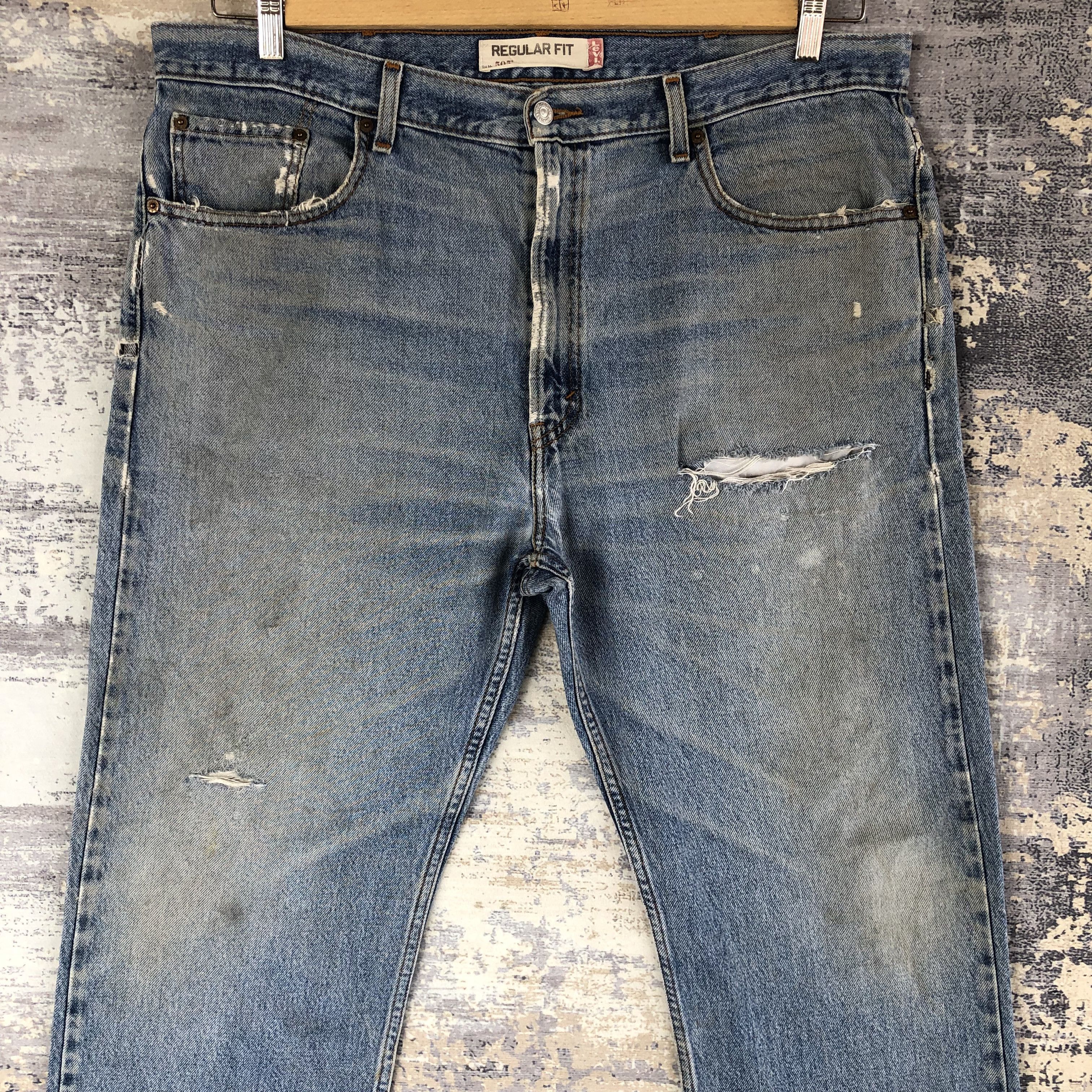 Levi's Vintage Levis 505 Distressed Jeans Levi's Denim Pants Size US 40 / EU 56 - 3 Thumbnail