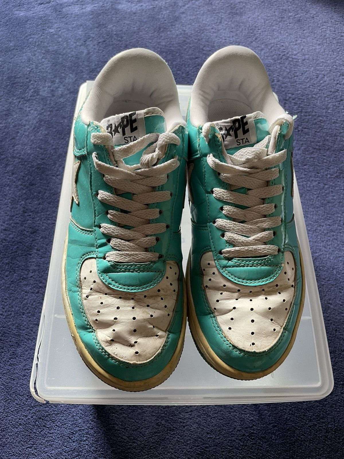 Bape Bape Tiffany Blue NYC Bapestas Size US 8 / EU 41 - 9 Thumbnail