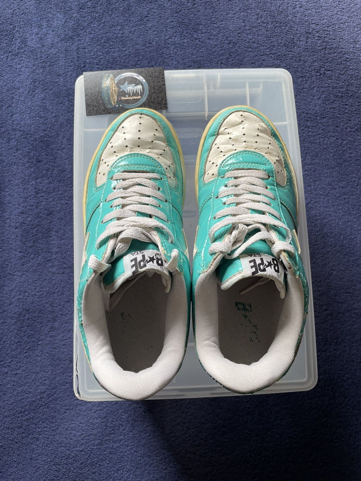 Bape Bape Tiffany Blue NYC Bapestas Size US 8 / EU 41 - 6 Thumbnail