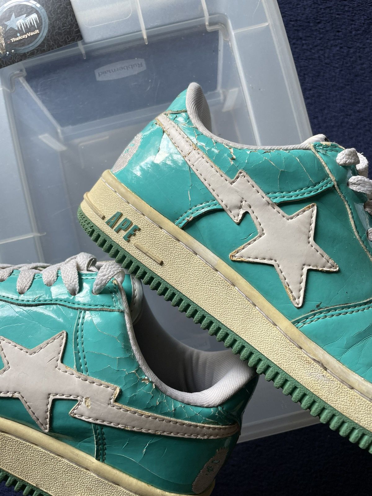 Bape Bape Tiffany Blue NYC Bapestas Size US 8 / EU 41 - 3 Thumbnail