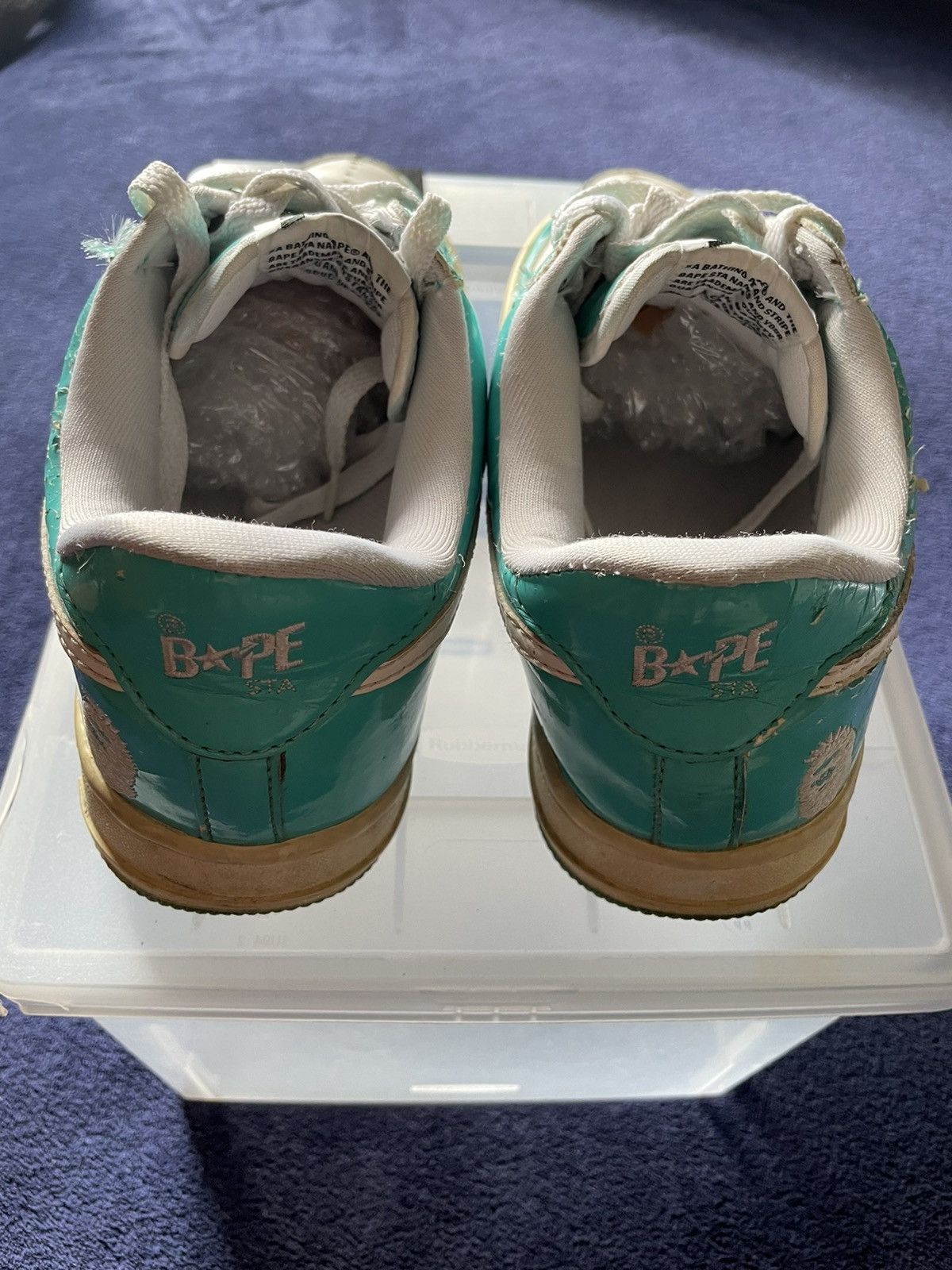Bape Bape Tiffany Blue NYC Bapestas Size US 8 / EU 41 - 8 Thumbnail