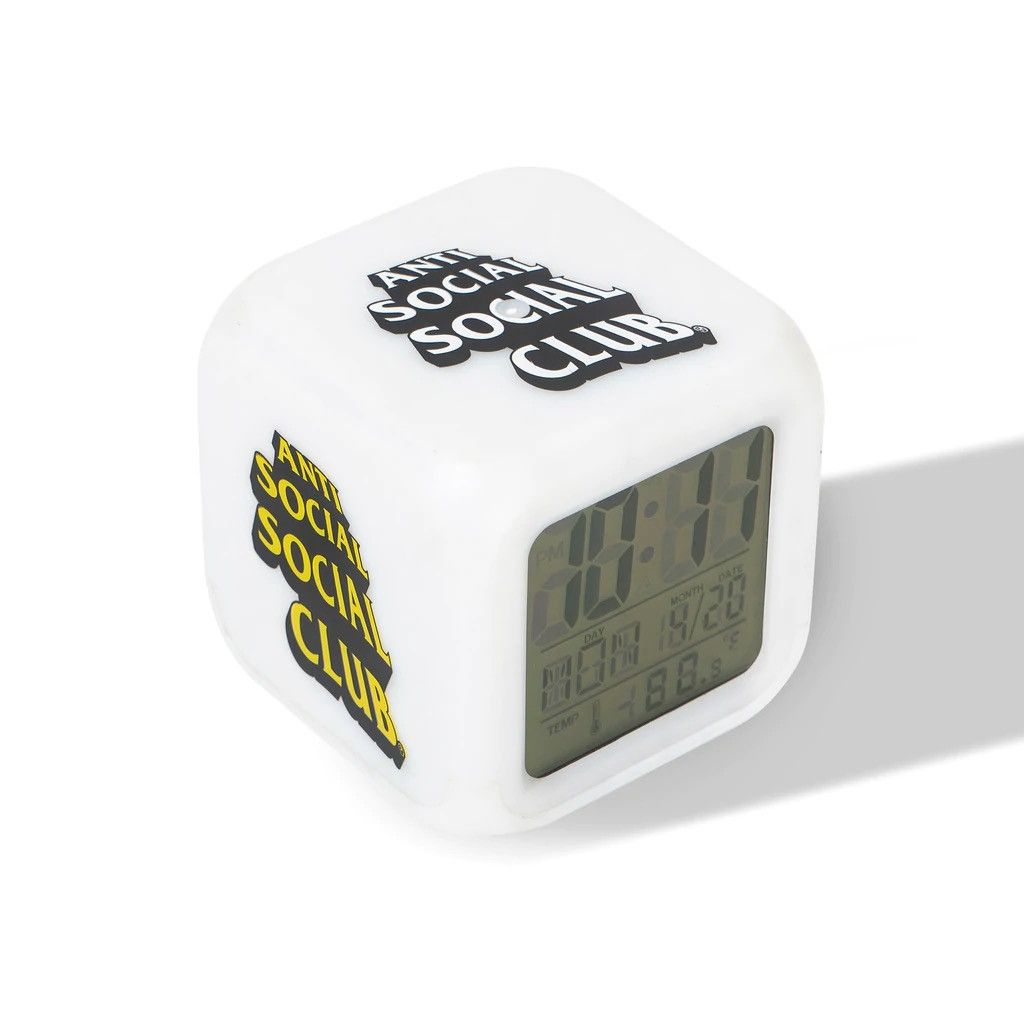 Anti Social Social Club ‘Bedside’ Color Changing Clock Size ONE SIZE - 1 Thumbnail