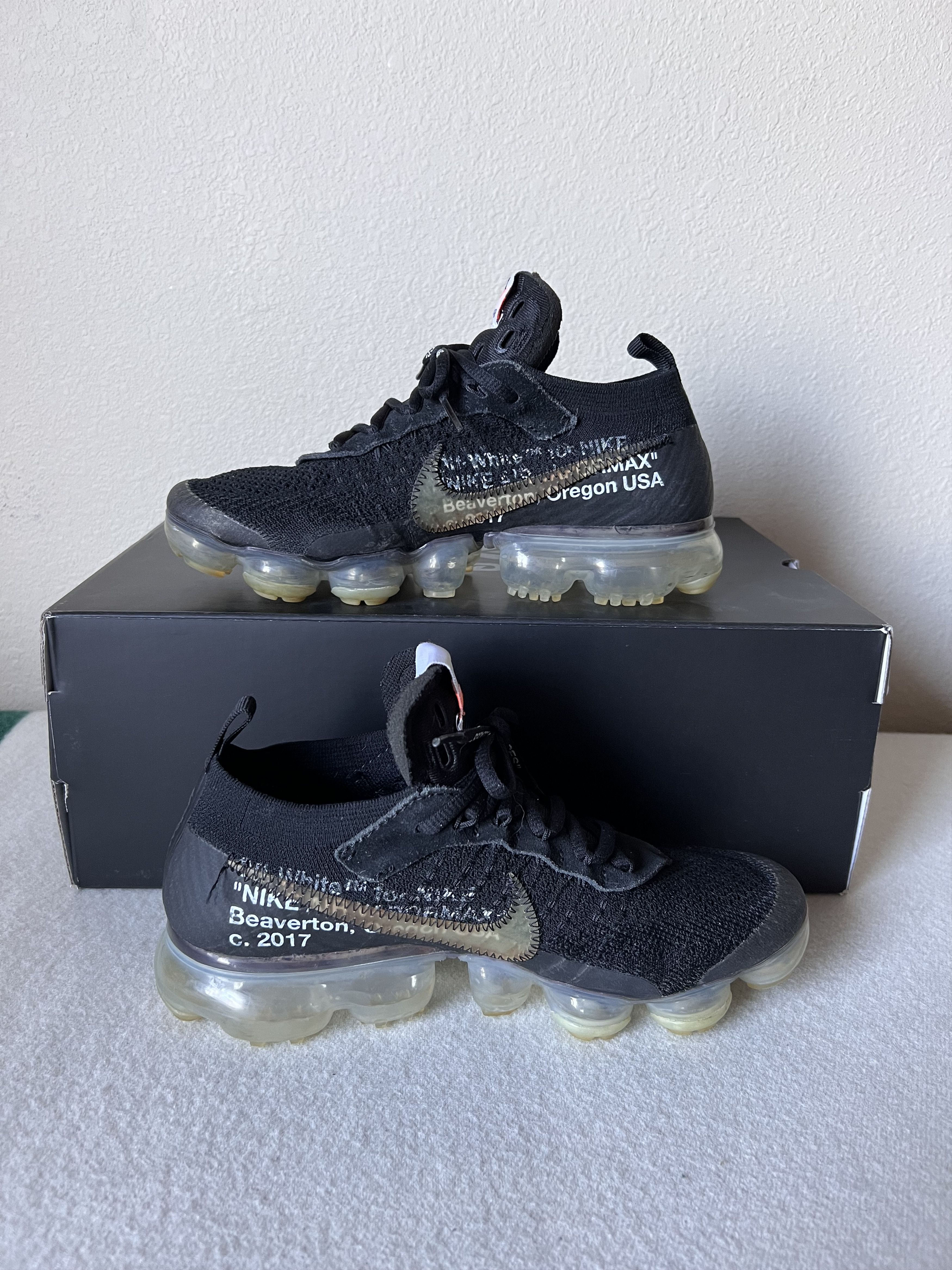 Nike × Off-White Off White Nike Vapormax in Black Size US 6 / EU 39 - 3 Thumbnail