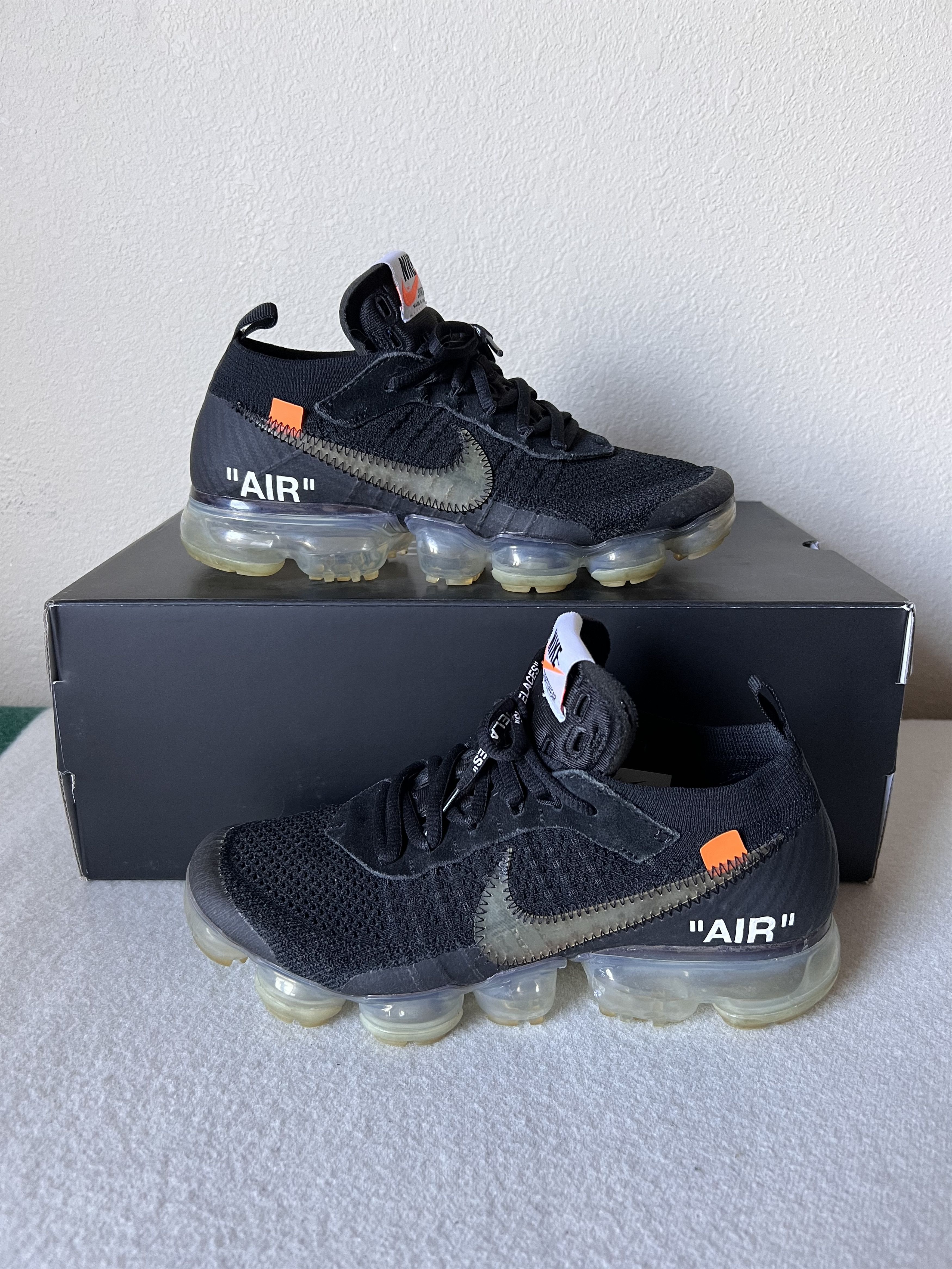 Nike × Off-White Off White Nike Vapormax in Black Size US 6 / EU 39 - 2 Thumbnail