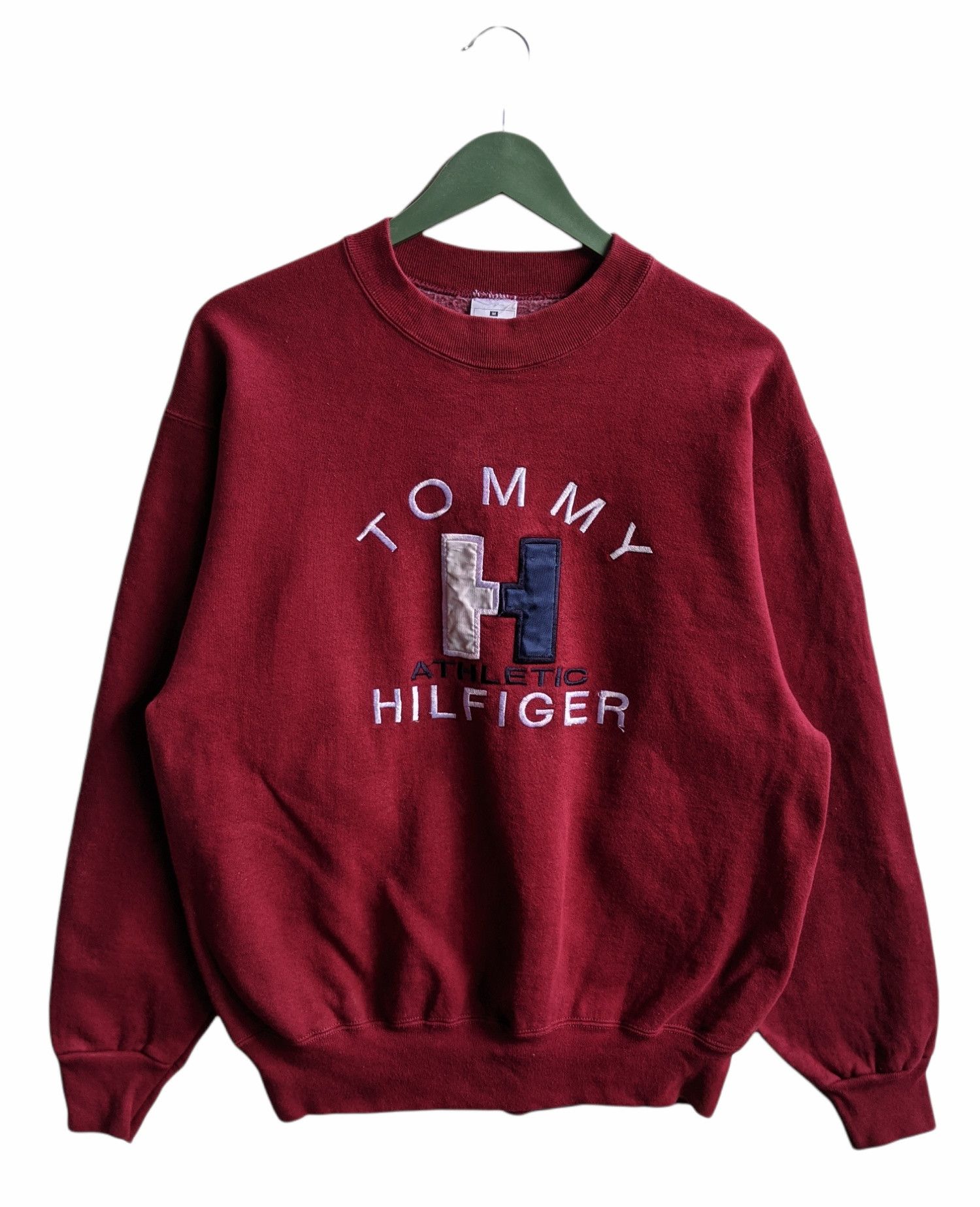 Designer × Tommy Hilfiger × Vintage Vintage Tommy Hilfiger Embroidery Spell Sweatshirt Size US M / EU 48-50 / 2 - 1 Thumbnail