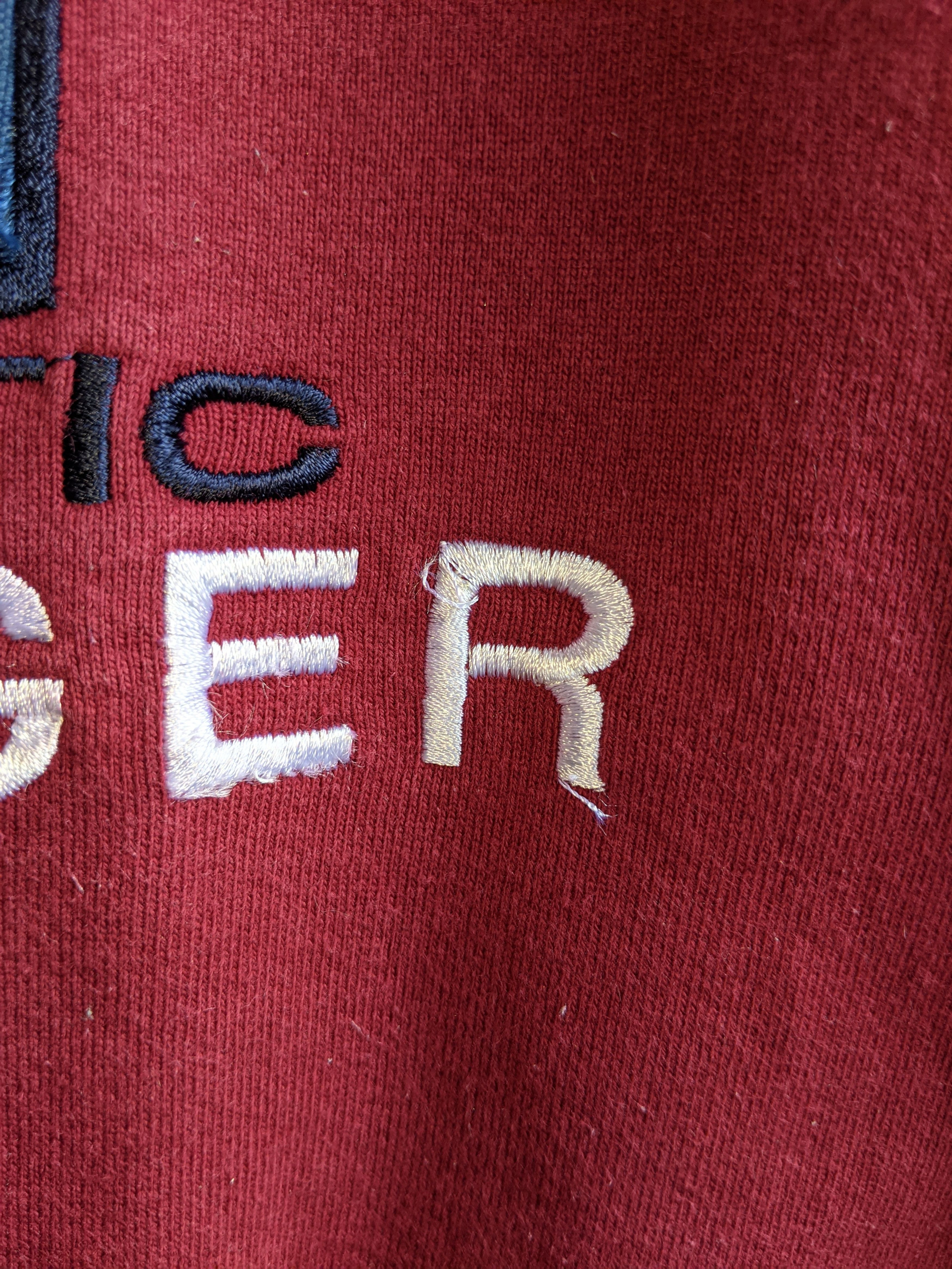 Designer × Tommy Hilfiger × Vintage Vintage Tommy Hilfiger Embroidery Spell Sweatshirt Size US M / EU 48-50 / 2 - 4 Thumbnail