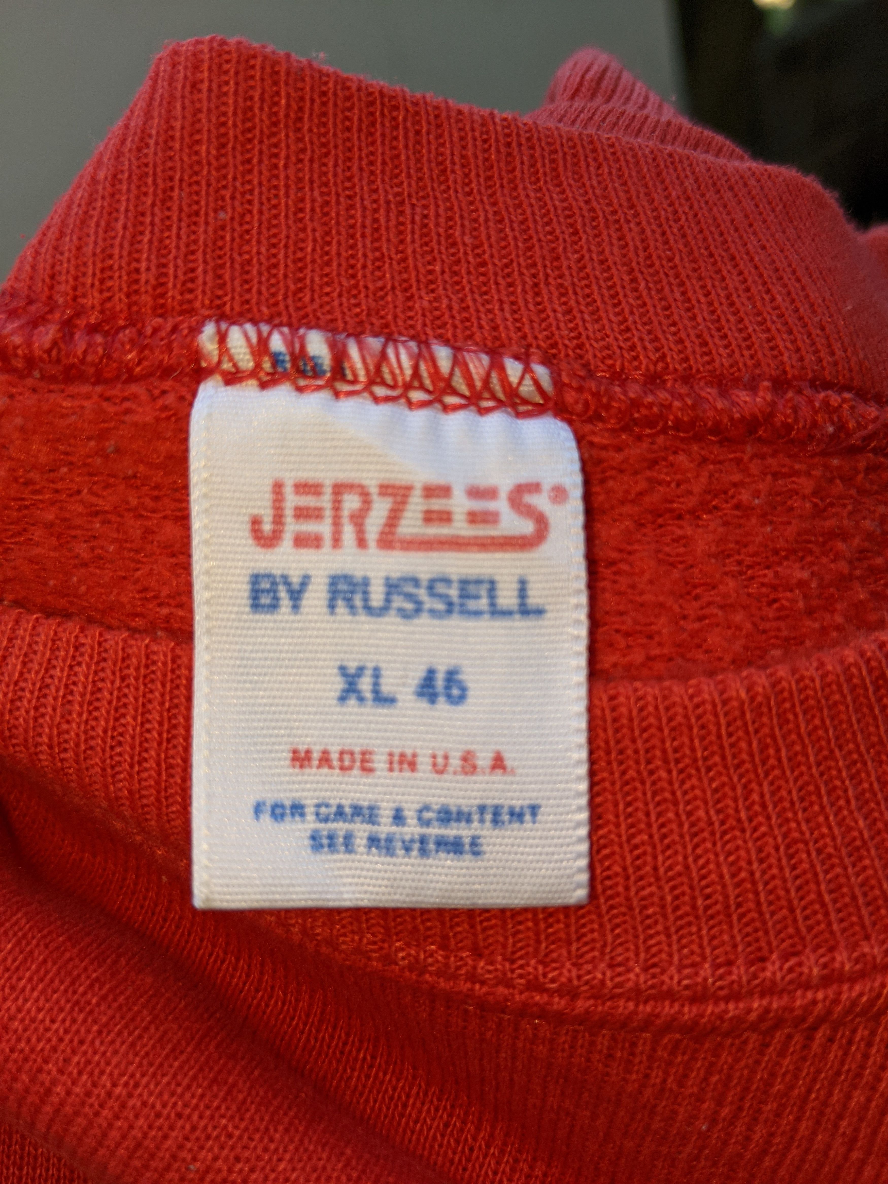 Jerzees × Russell Athletic 80s Wisconsin University Sweatshirt/Size XL Size US XL / EU 56 / 4 - 6 Thumbnail