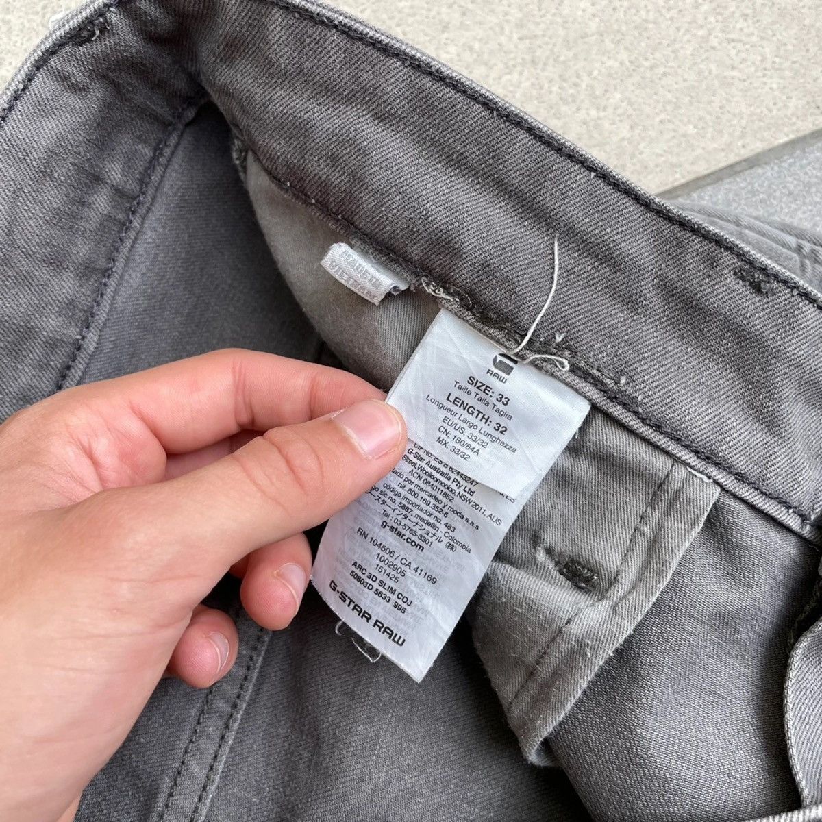 G-Star Vintage G-Star Raw Arc 3D Jeans Size US 32 / EU 48 - 9 Thumbnail