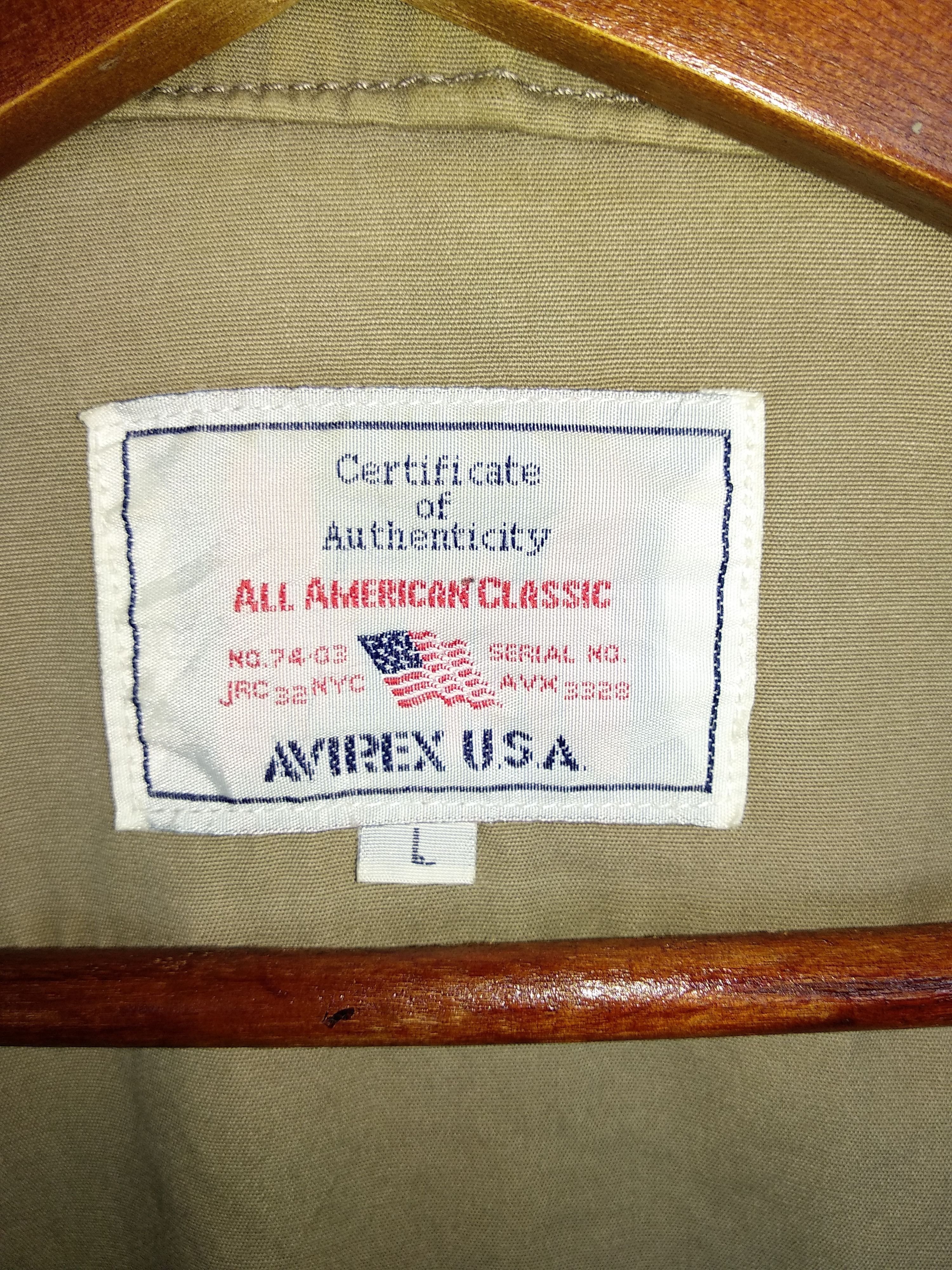 Avirex × Vintage Vintage Avirex Military Jacket/Size L/Full Zip Size US L / EU 52-54 / 3 - 7 Thumbnail