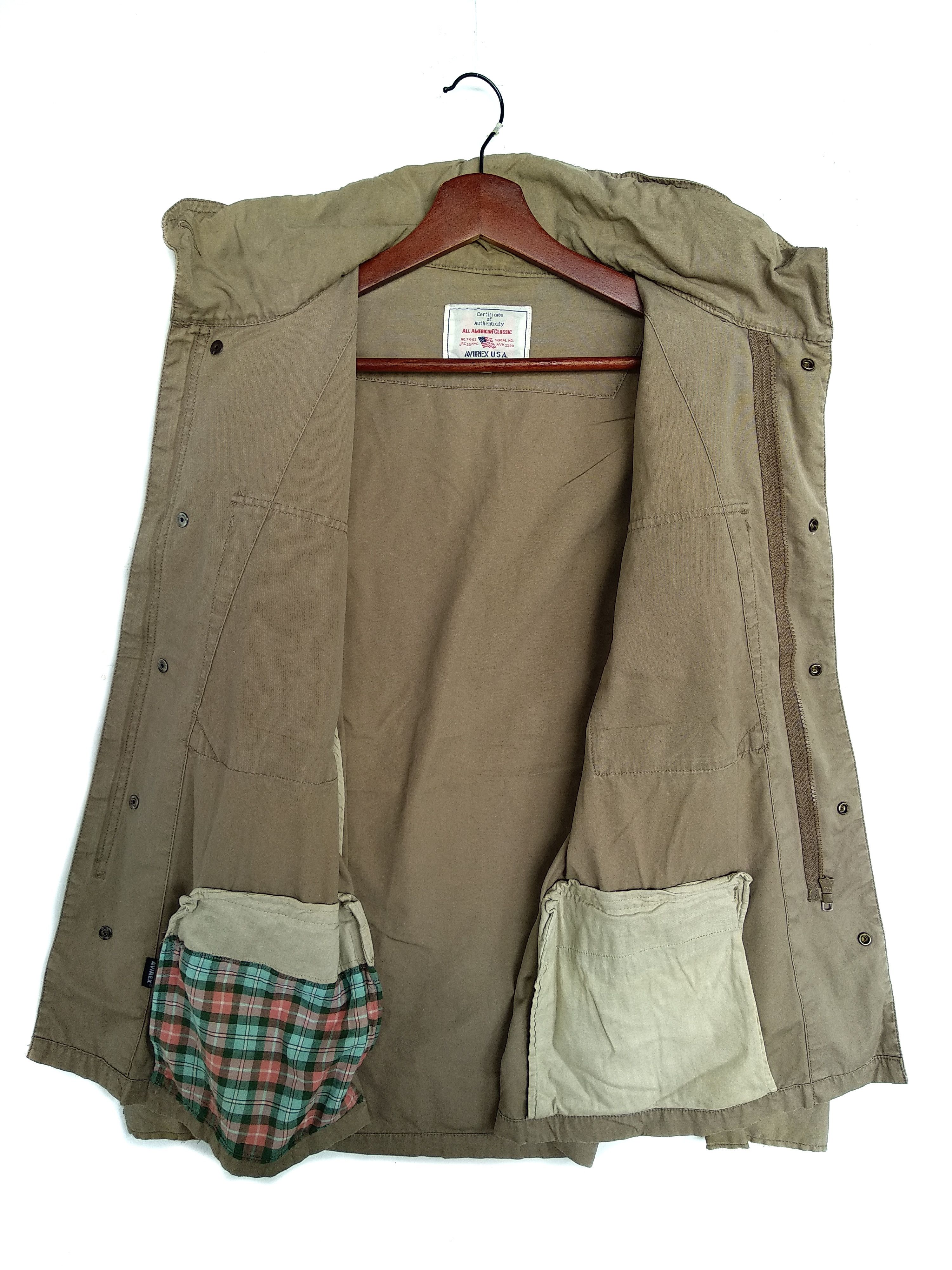 Avirex × Vintage Vintage Avirex Military Jacket/Size L/Full Zip Size US L / EU 52-54 / 3 - 3 Thumbnail