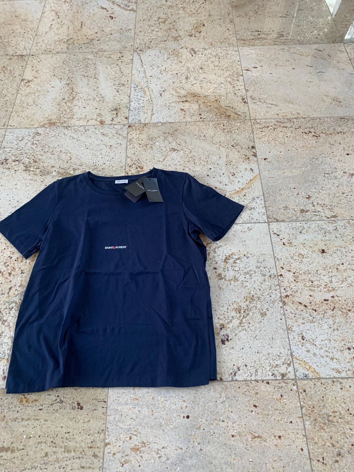 Saint Laurent Paris Logo Jersey Tee in Navy Size US S / EU 44-46 / 1 - 8 Thumbnail