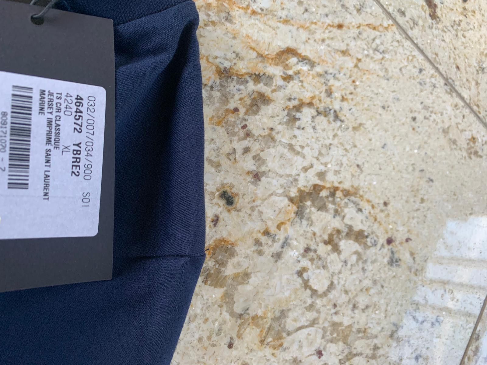 Saint Laurent Paris Logo Jersey Tee in Navy Size US S / EU 44-46 / 1 - 12 Thumbnail