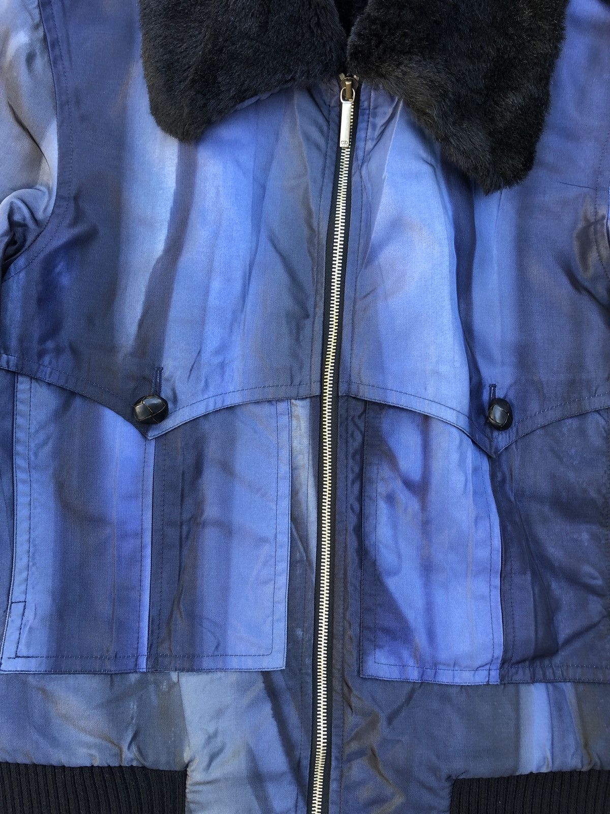 Dior × John Galliano Fits mens M Aw01 Dior boutique “sun faded” bomber jacket fur Size M / US 6-8 / IT 42-44 - 3 Thumbnail