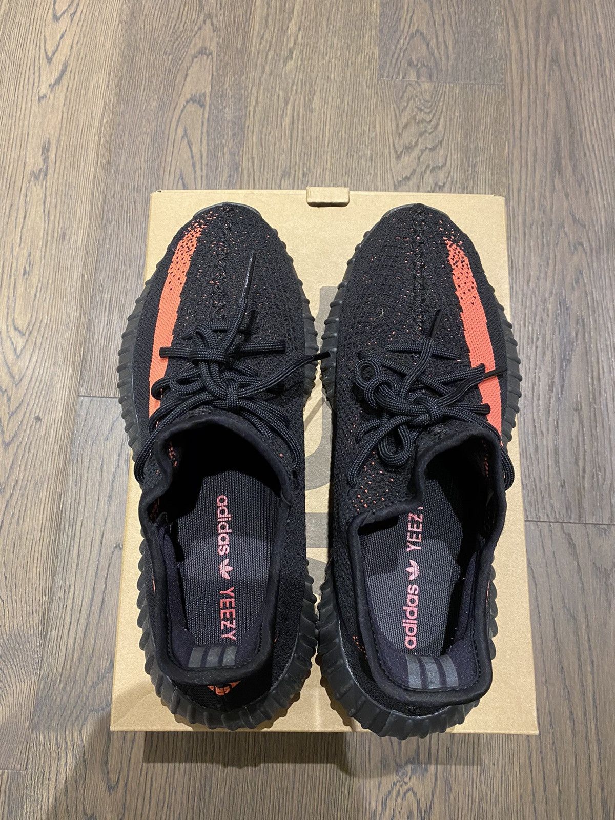 Adidas × Kanye West Yeezy Boost 350 V2 Red Stripe 2016 Size US 9.5 / EU 42-43 - 3 Thumbnail