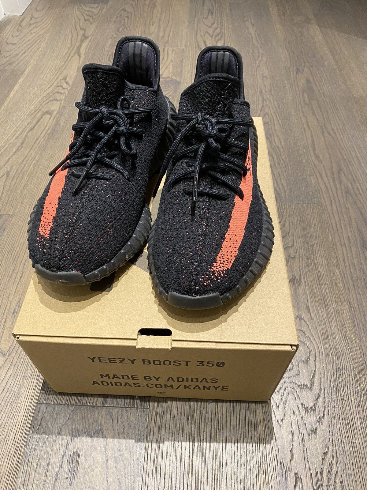 Adidas × Kanye West Yeezy Boost 350 V2 Red Stripe 2016 Size US 9.5 / EU 42-43 - 1 Thumbnail
